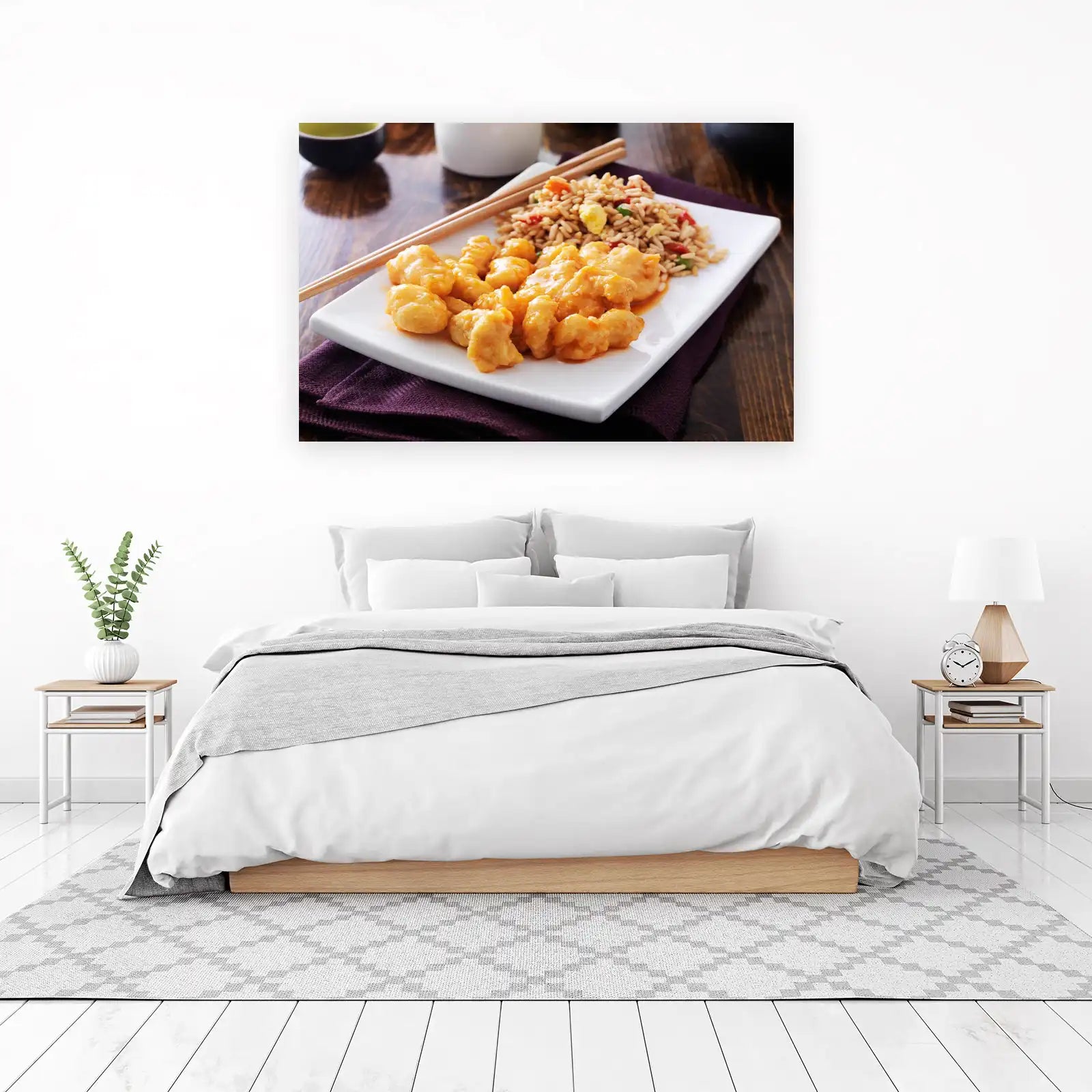 Delicious Orange Chicken & Fried Rice Wall Art