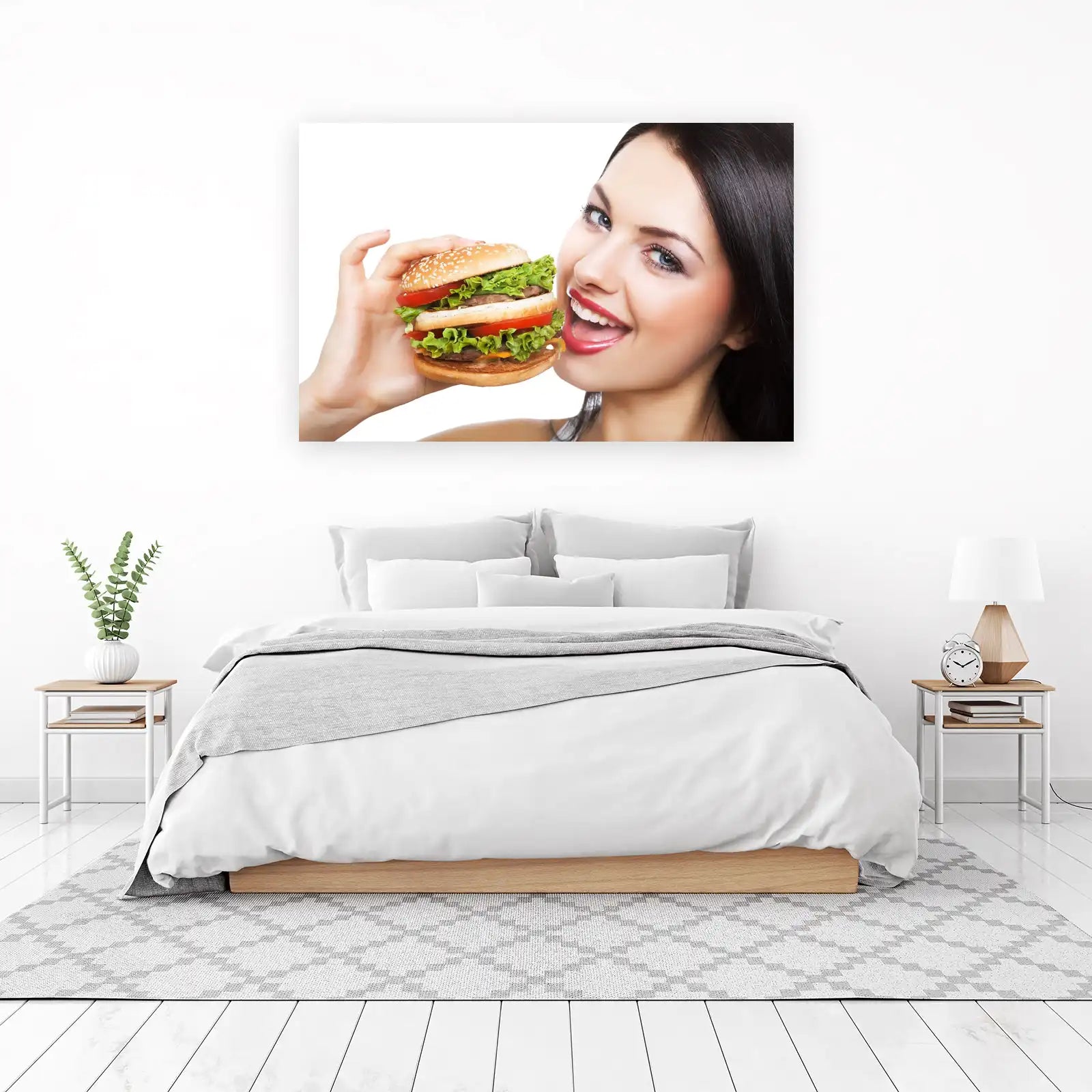 Juicy Burger & Happy Smile Wall Art