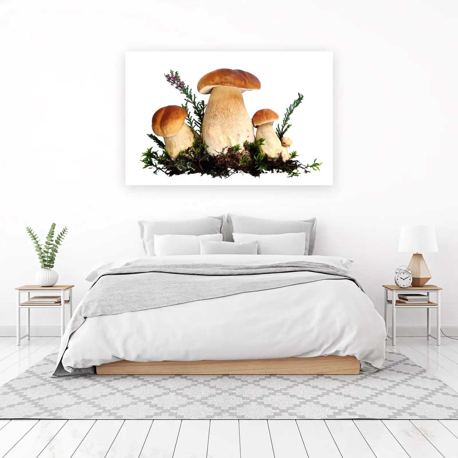 Boletus Mushrooms Forest Floor Wall Art