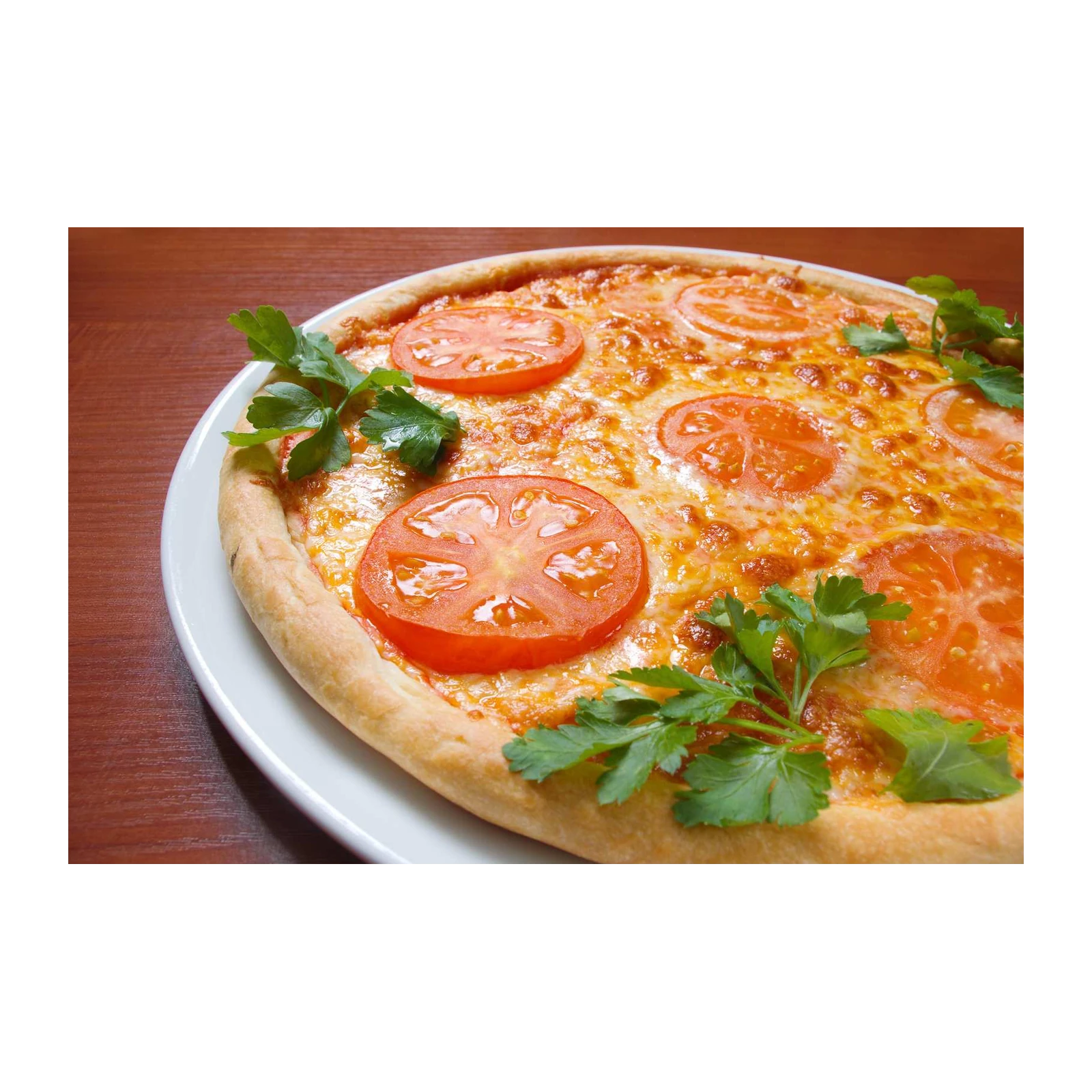 Appetizing Margherita Pizza Fresh Tomato Wall Art