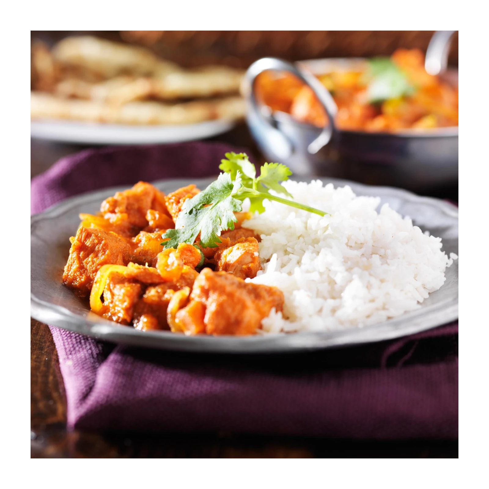 Savory Curry & Rice Kitchen Decor Wall Art