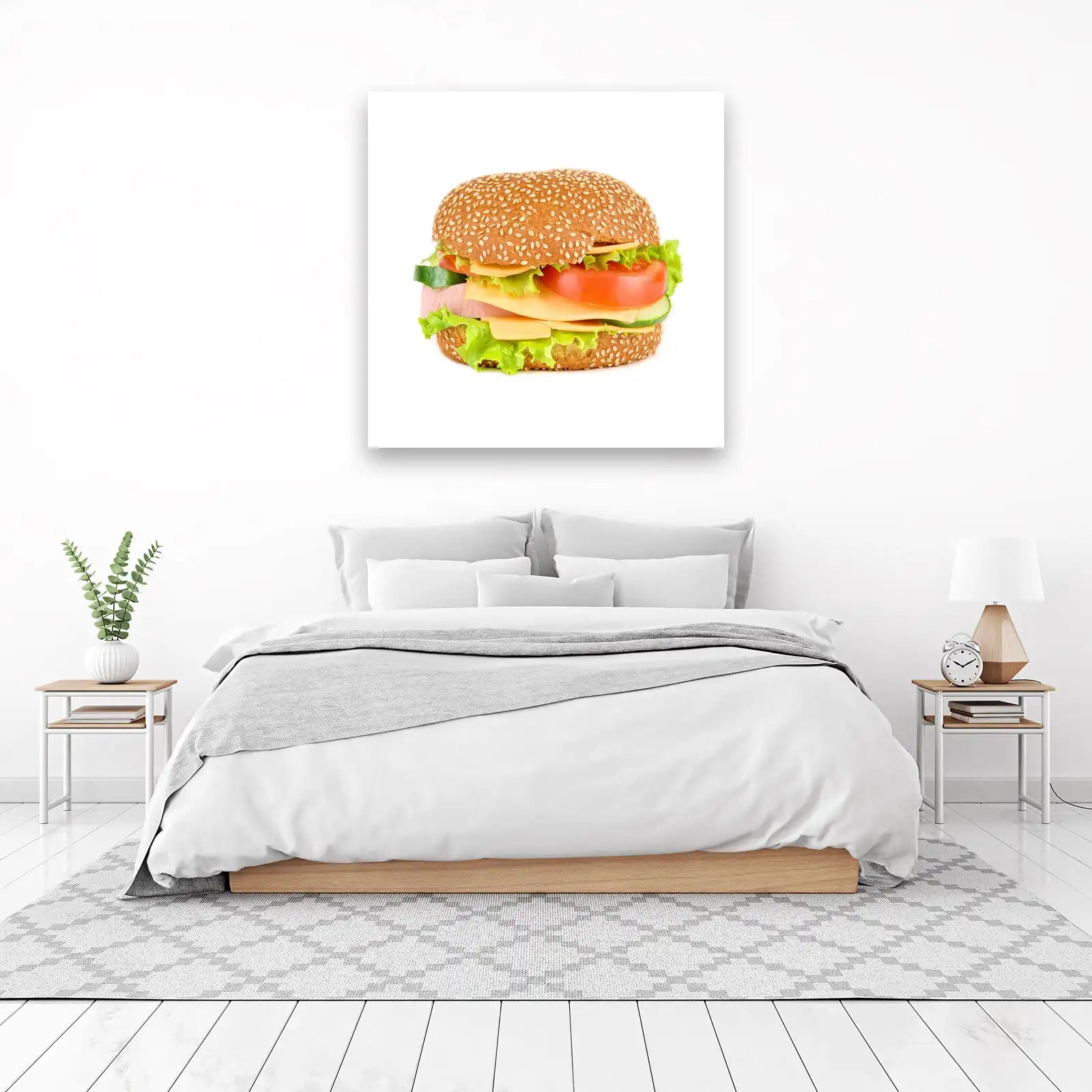 Fresh Gourmet Burger Art Wall Art