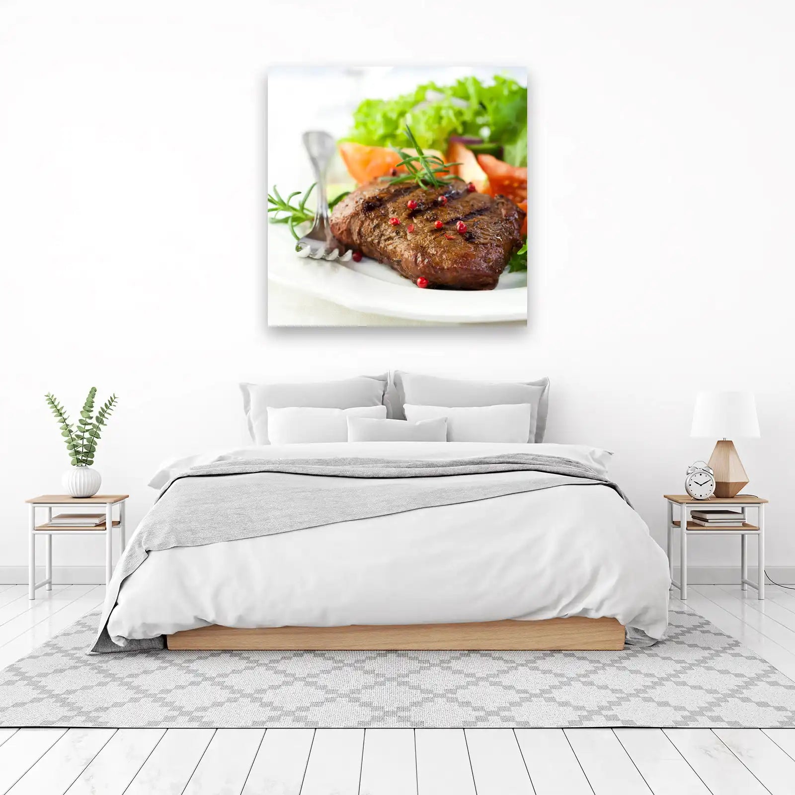 Gourmet Steak & Salad Wall Art