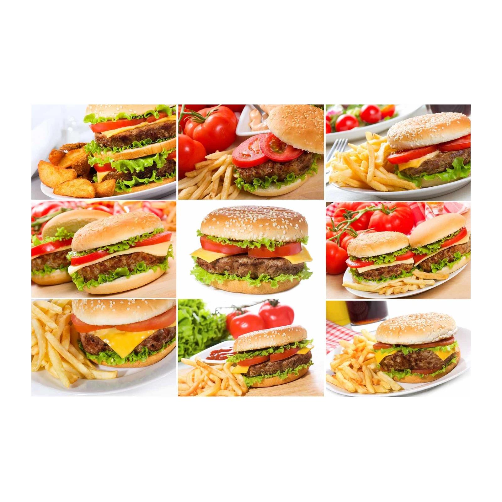 Gourmet Burgers & Fries Wall Art