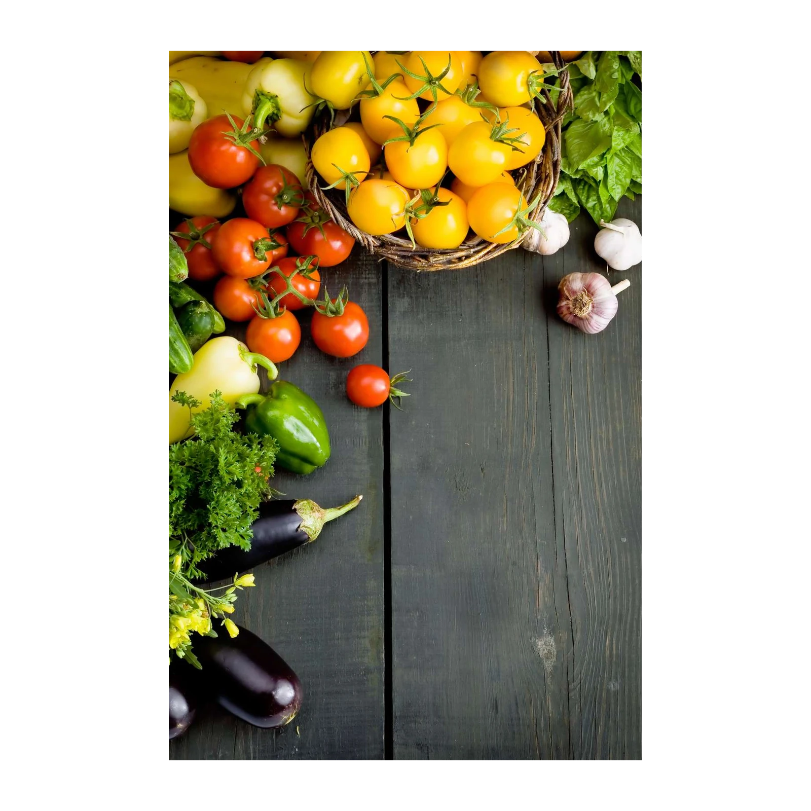 Vibrant Farm Fresh Produce Wall Art