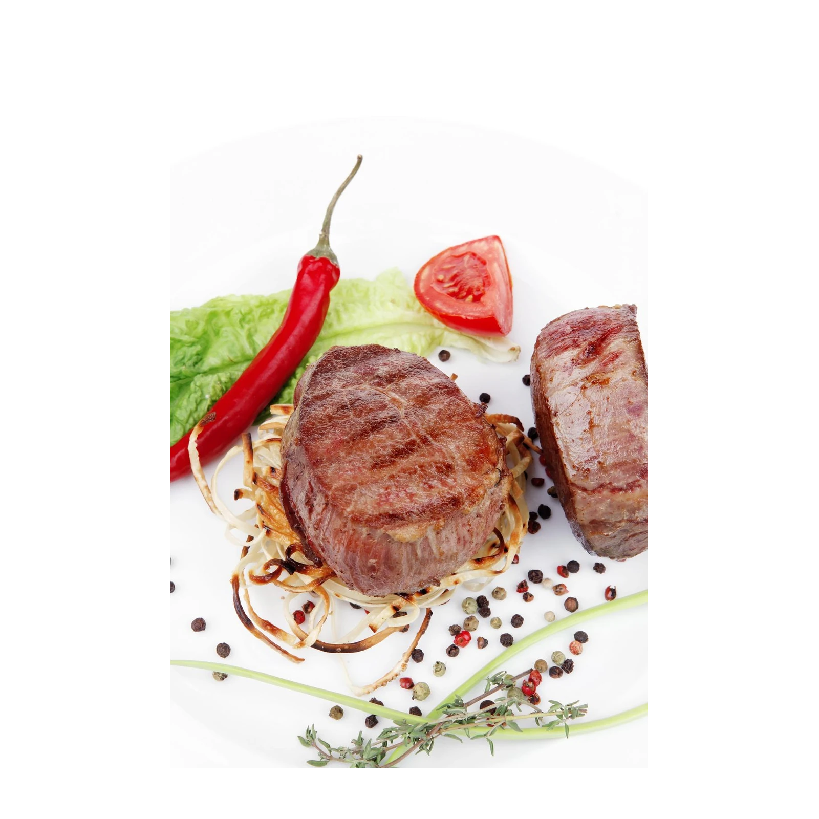 Juicy Steak & Chili Food Art Wall Art