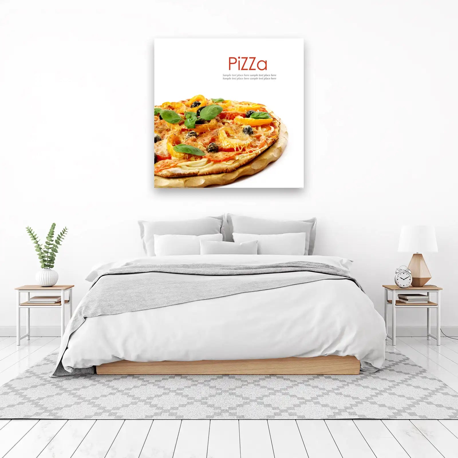 Gourmet Pepper & Olive Pizza Wall Art