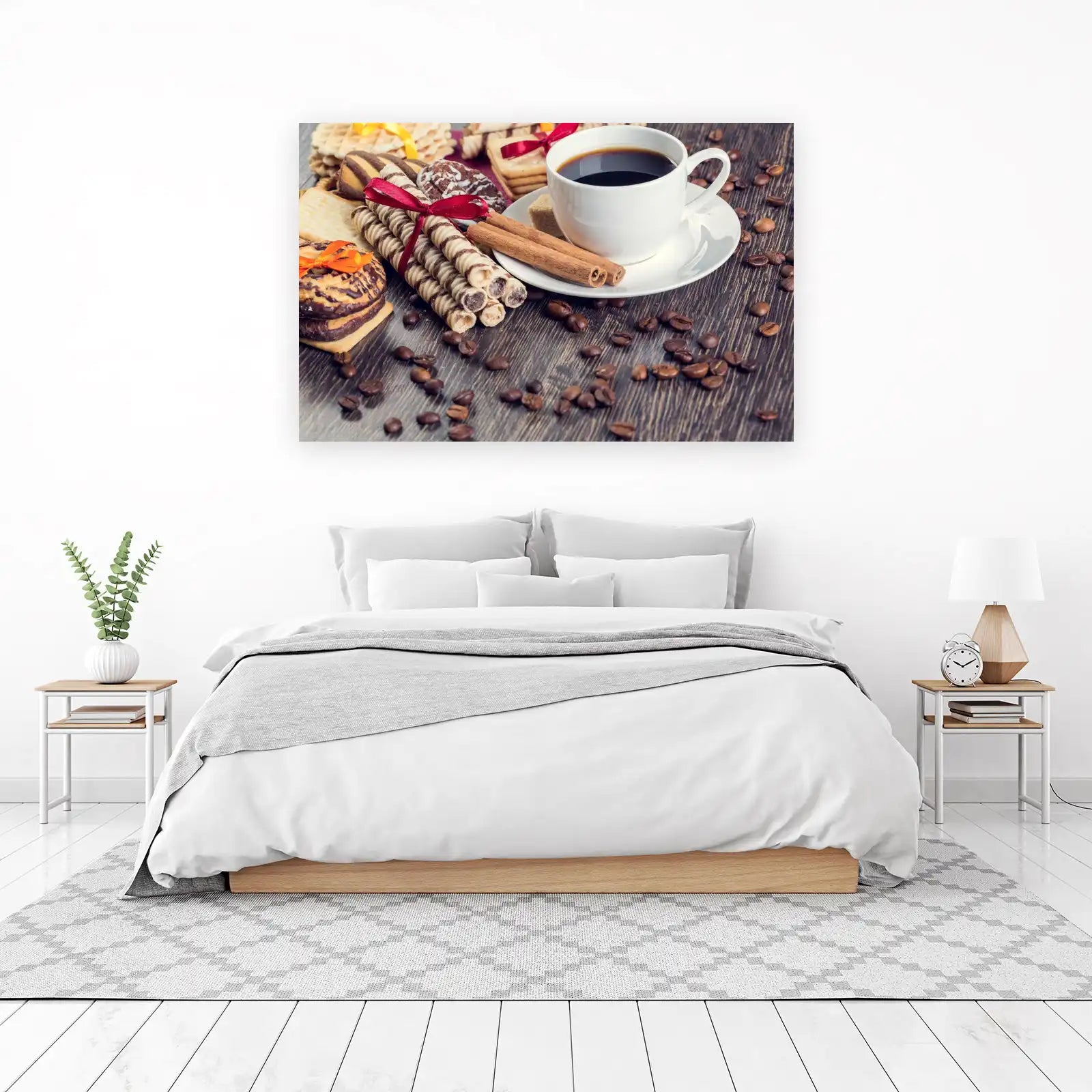 Cozy Coffee Break: Warm Cinnamon & Cookies Wall Art