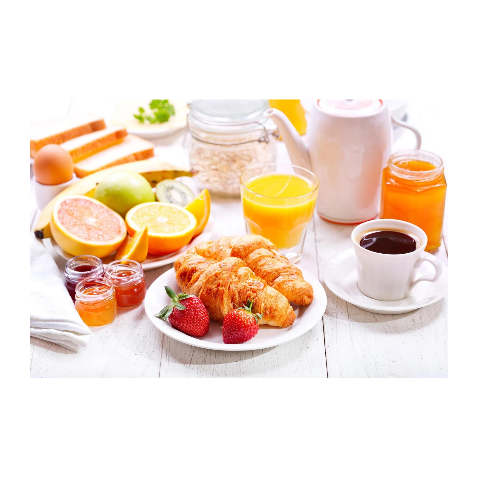 Vibrant Breakfast Spread Wall Art