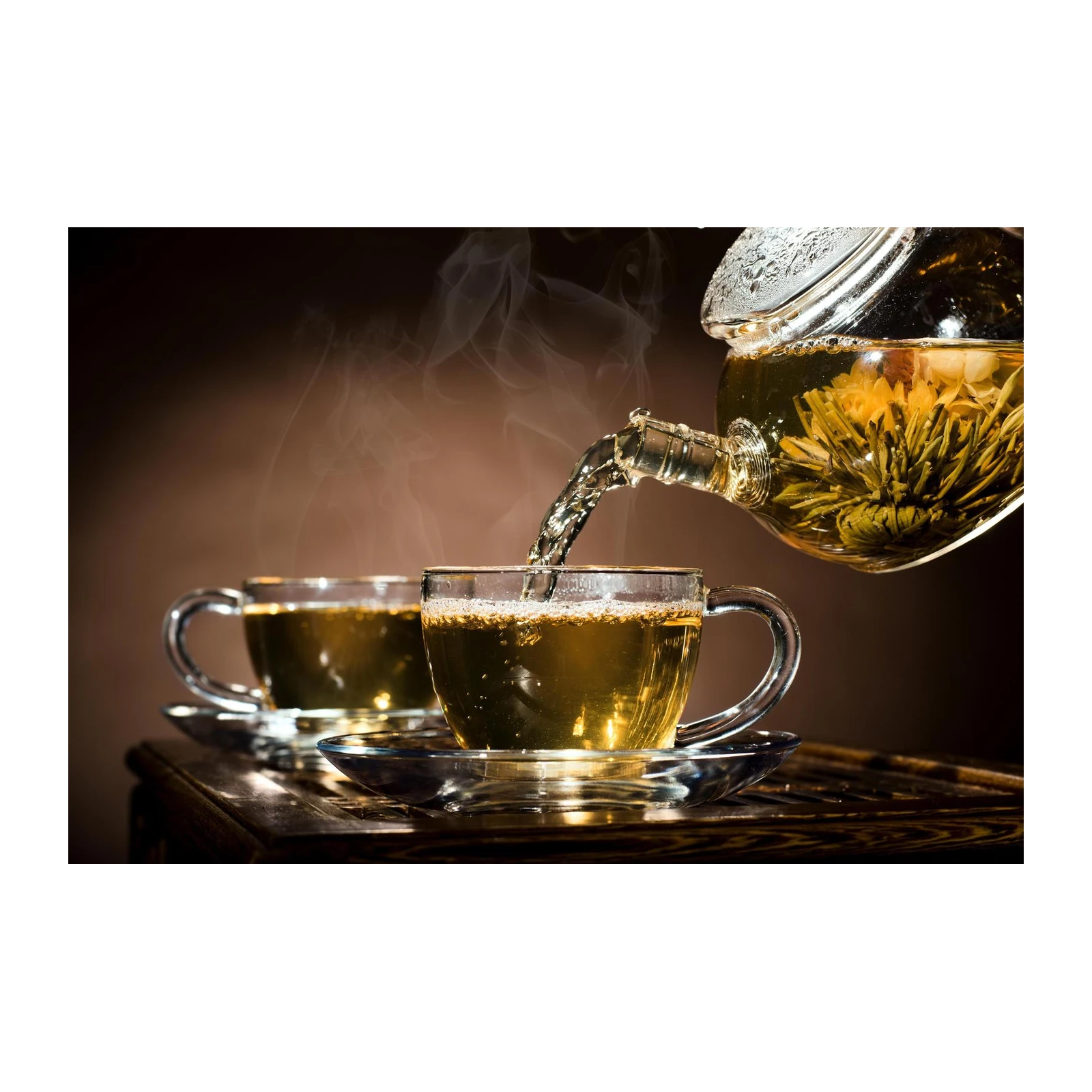 Aromatic Tea Time Ceramic Wall Art