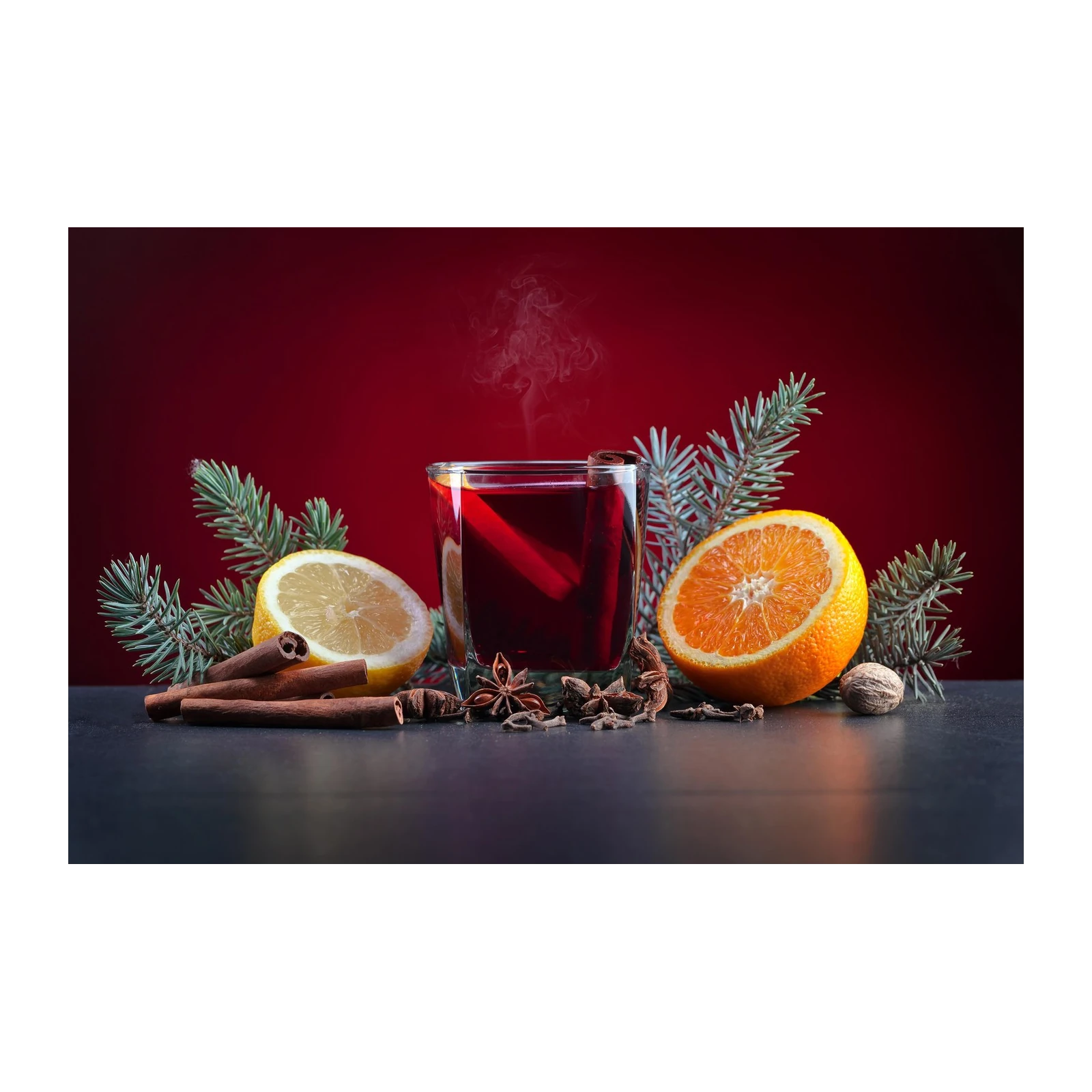 Cozy Mulled Wine Christmas Wall Art