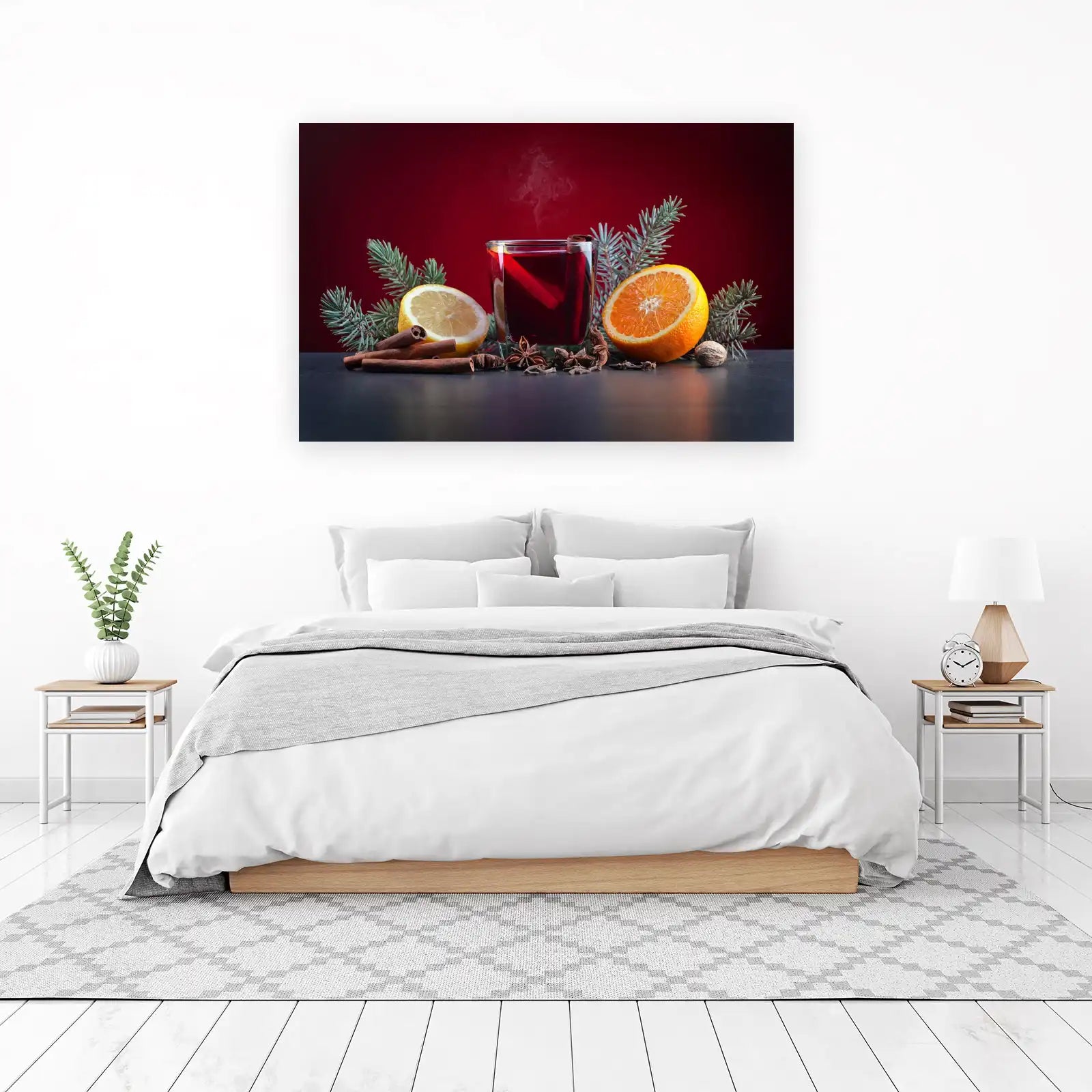 Cozy Mulled Wine Christmas Wall Art