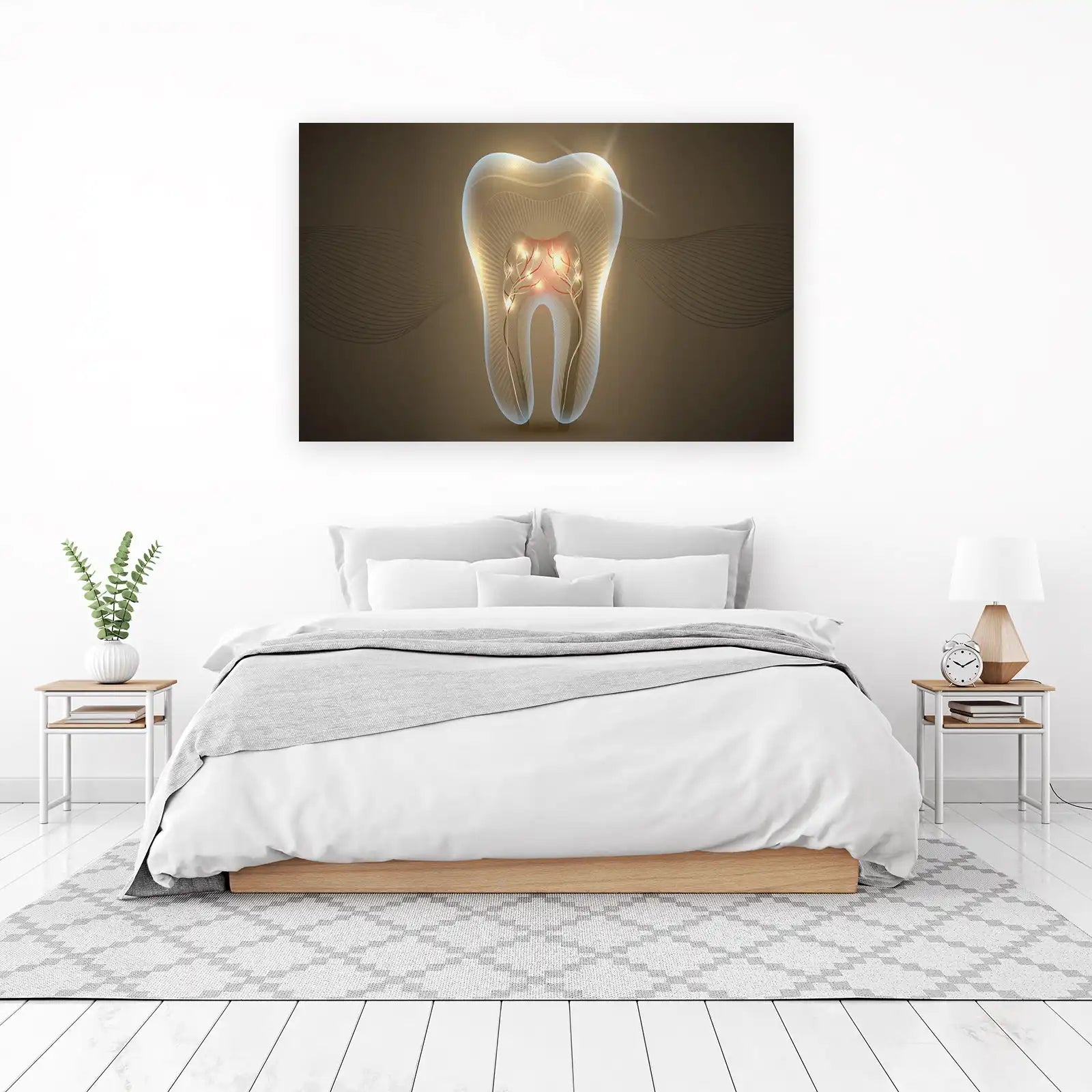 Radiant Tooth Anatomy Wall Art for Dental Offices