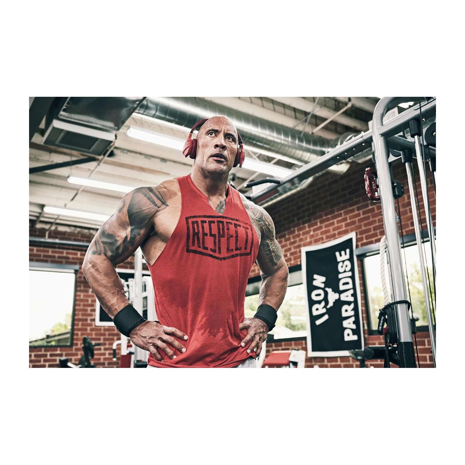 Dwayne "The Rock" Johnson "Respect" Gym Motivation Wall Art