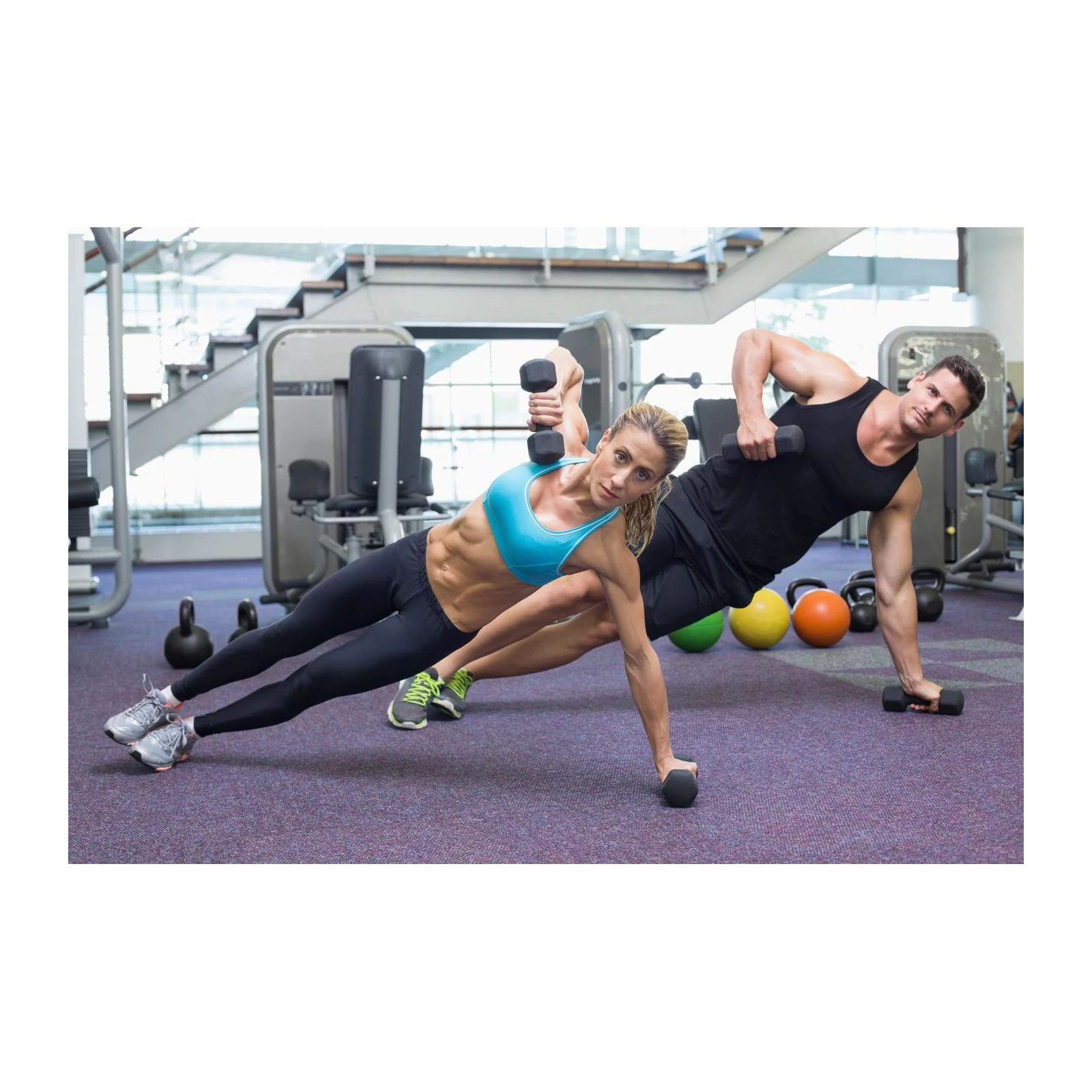 Fit Couple Strength Workout Wall Art