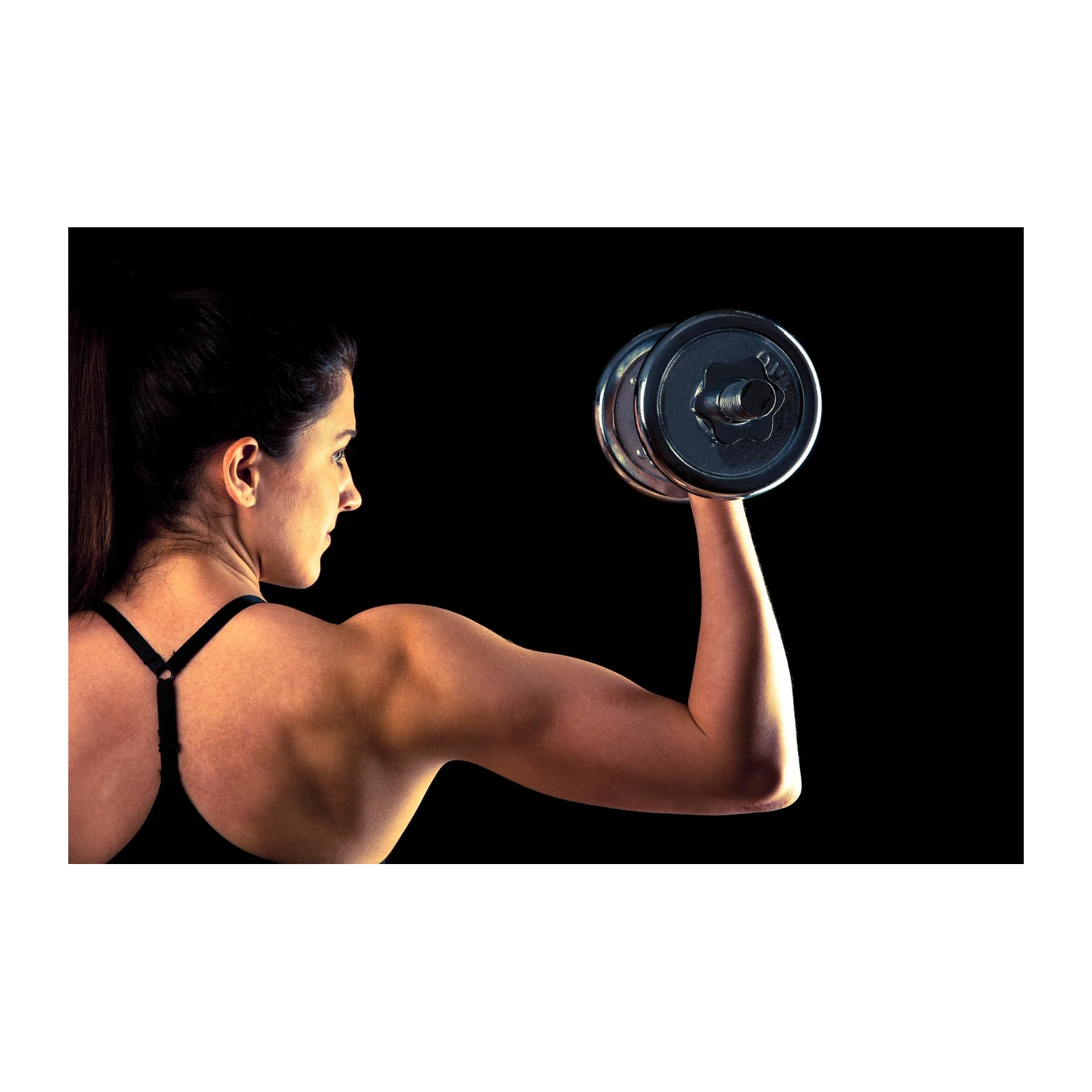 Strong Woman Bicep Curl Wall Art