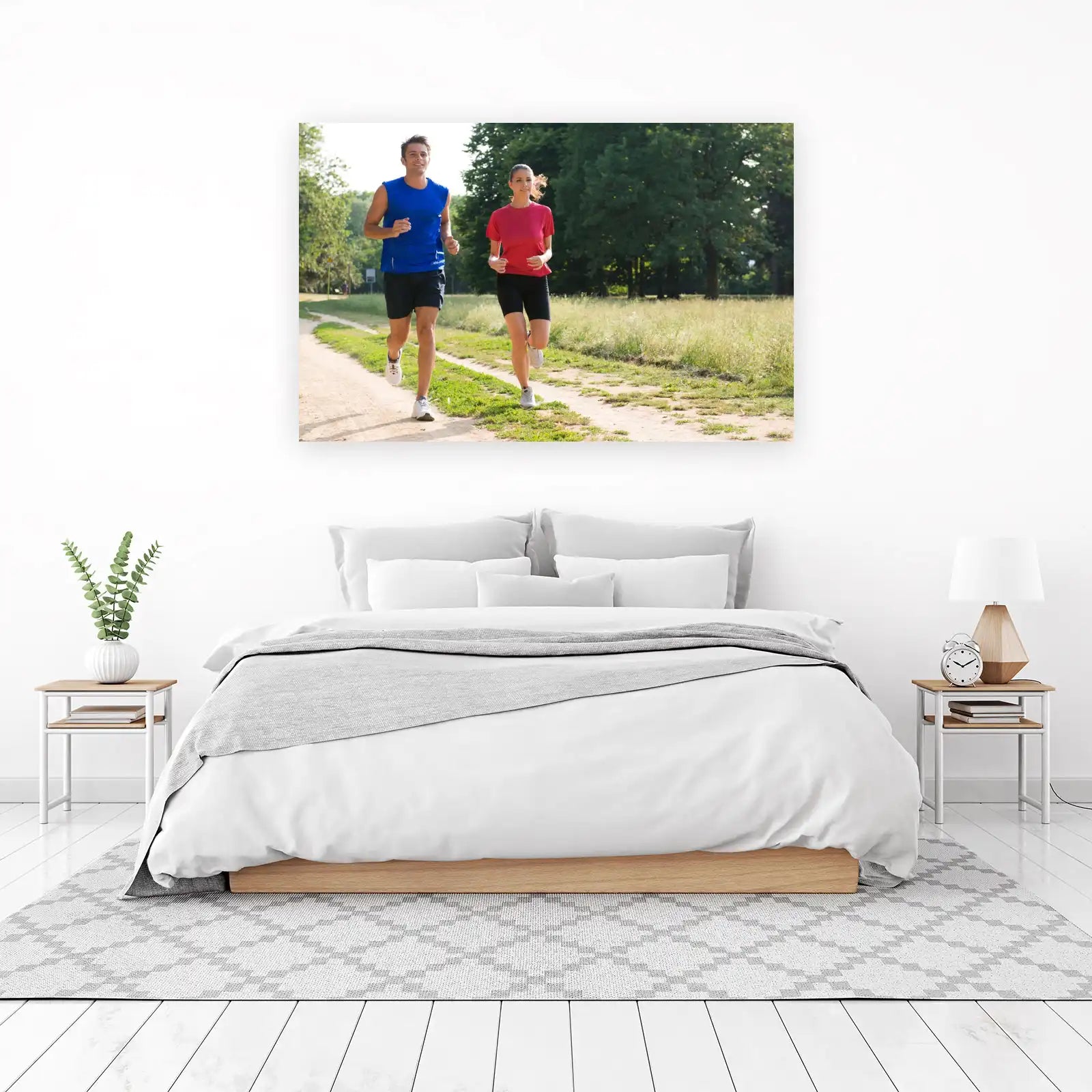 Couple Running Motivation Wall Art Wall Art