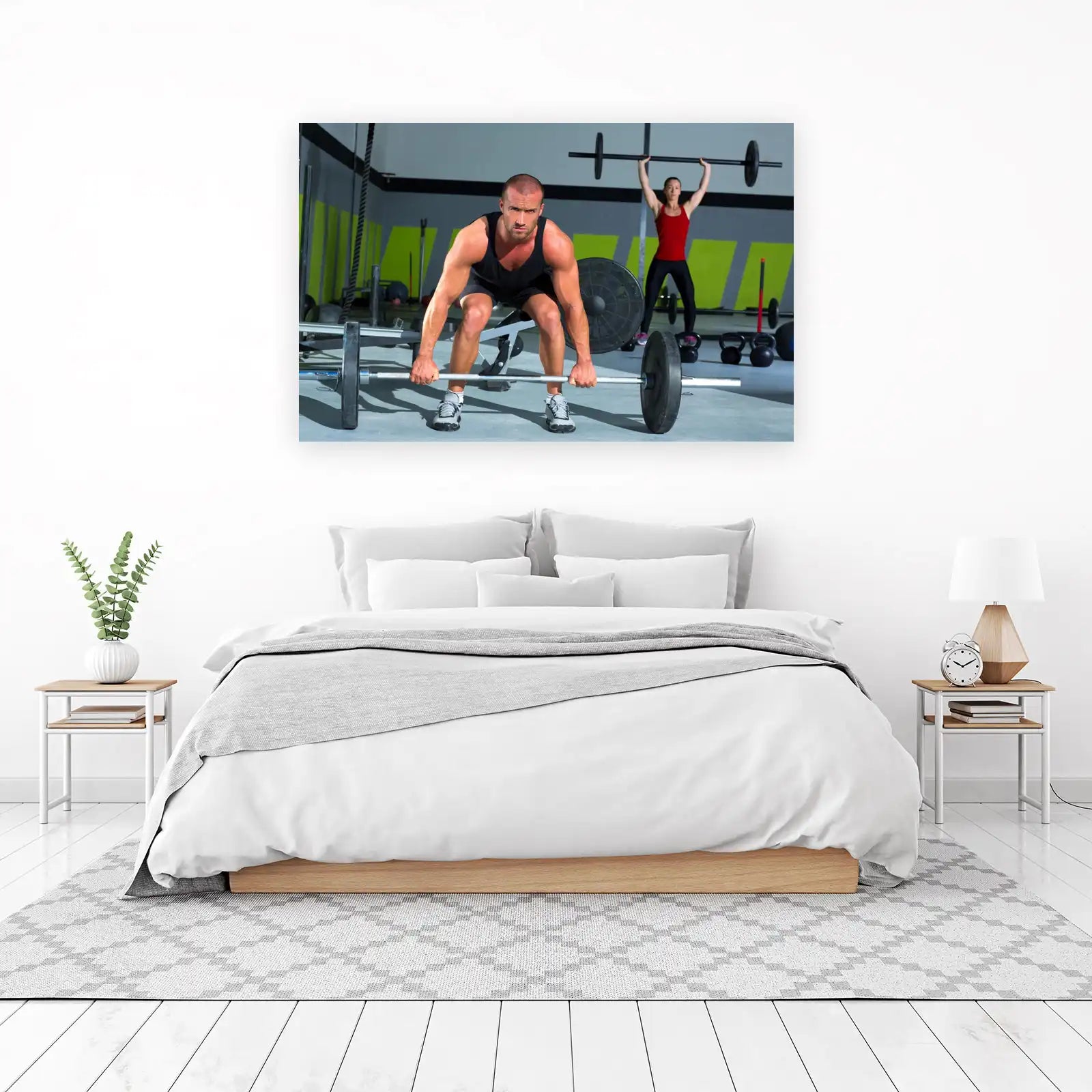 Powerful Gym Motivation Weightlifting Wall Art