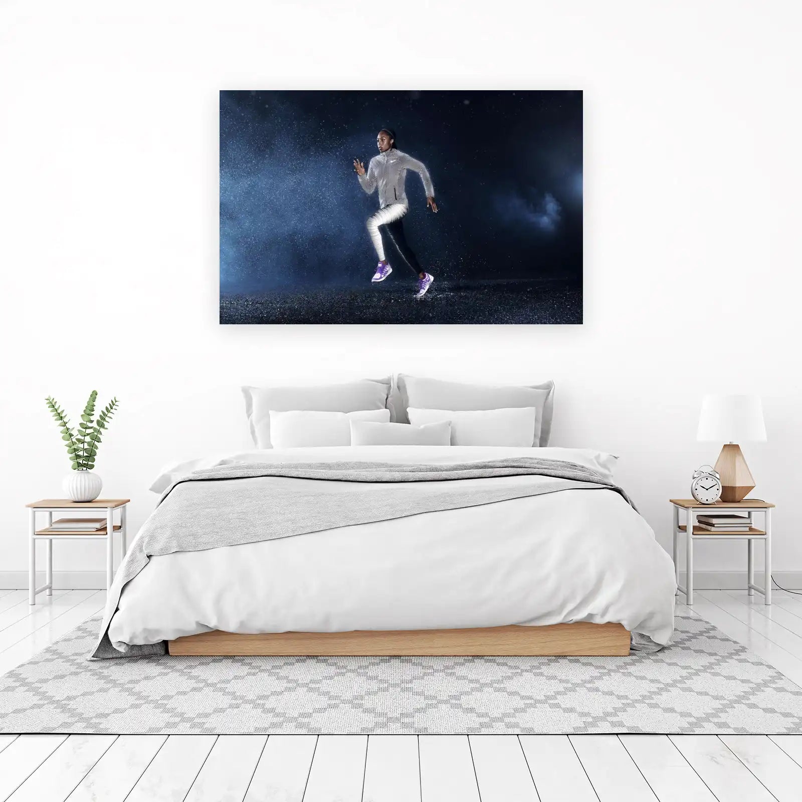 Night Run Motivation Wall Art