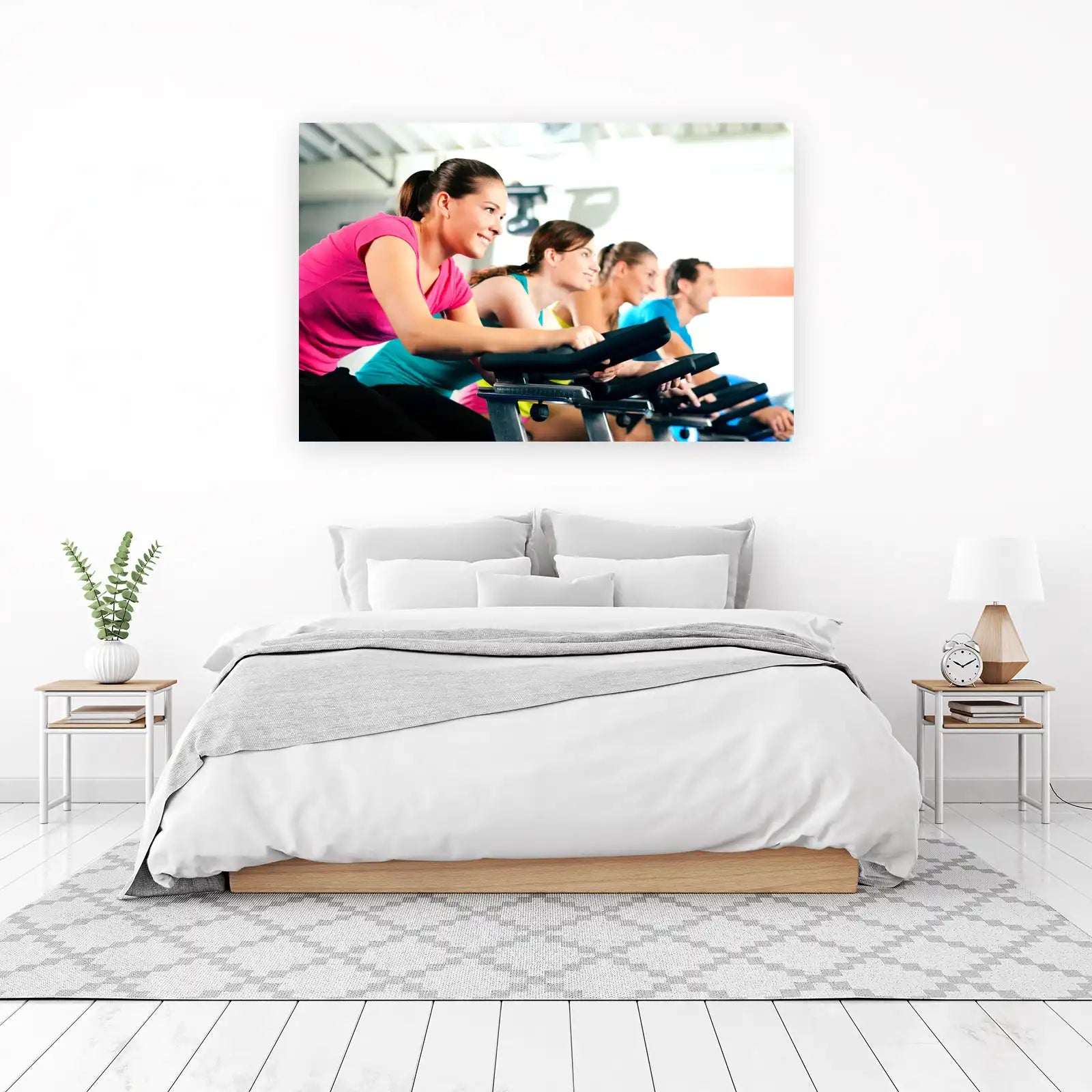 Energizing Spin Class Wall Art