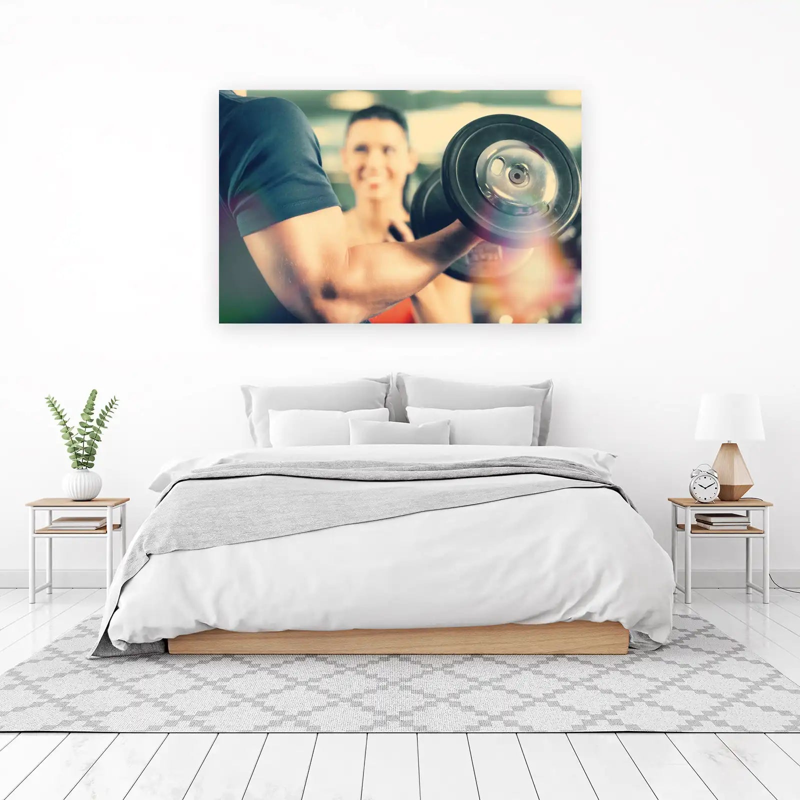 Fitness Motivation Bicep Curl Wall Art