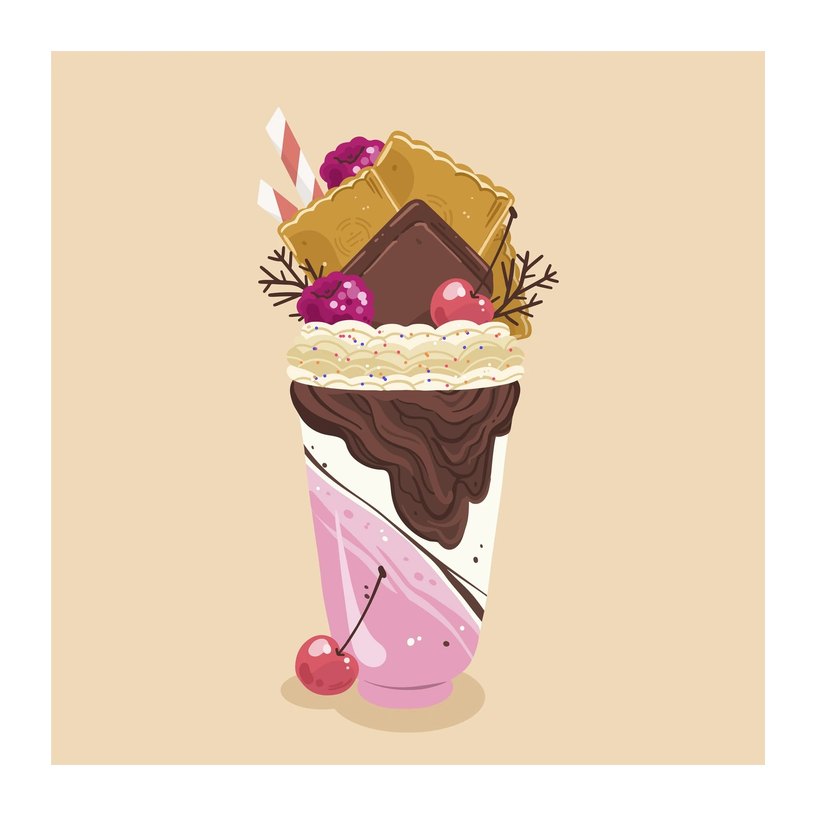 Indulgent Shake Art Wall Art