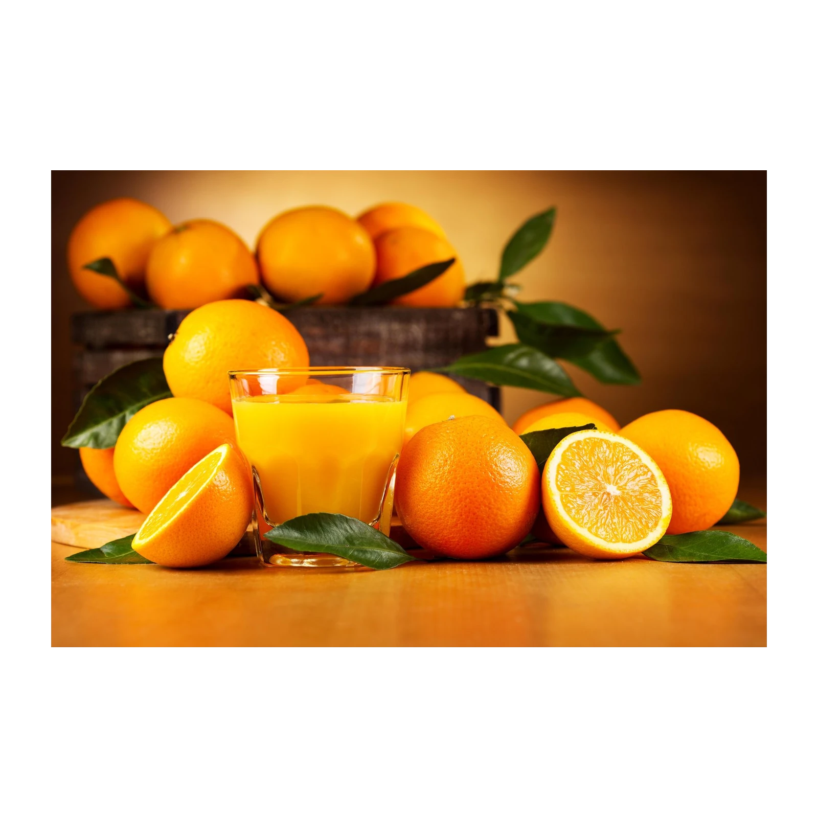 Fresh Orange Juice & Oranges Wall Art