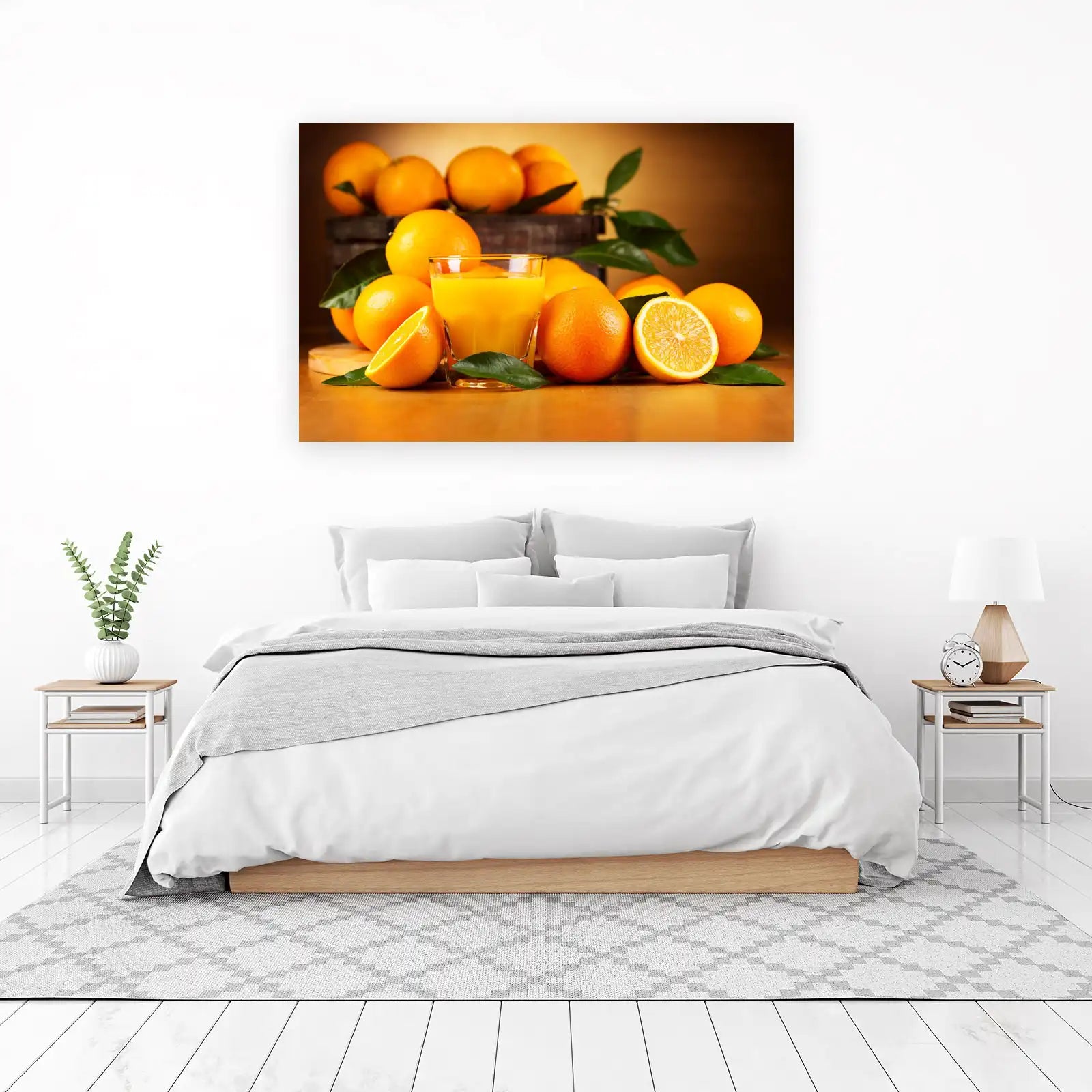 Fresh Orange Juice & Oranges Wall Art