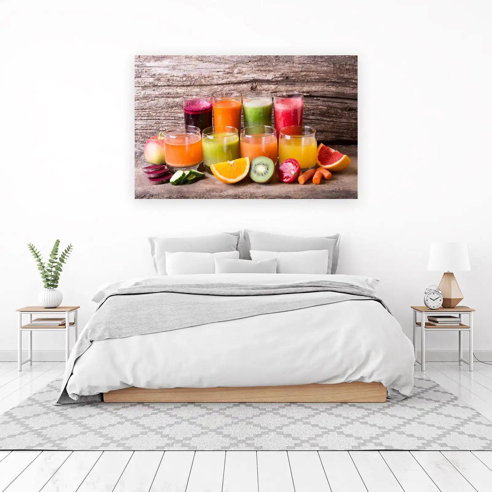 Vibrant Juices & Fruits Kitchen Wall Art