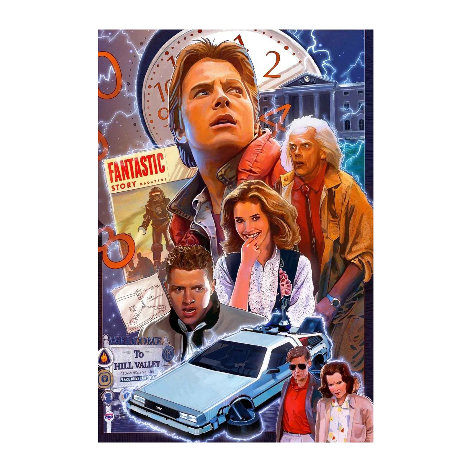Back to the Future Iconic Movie Poster Wall Art