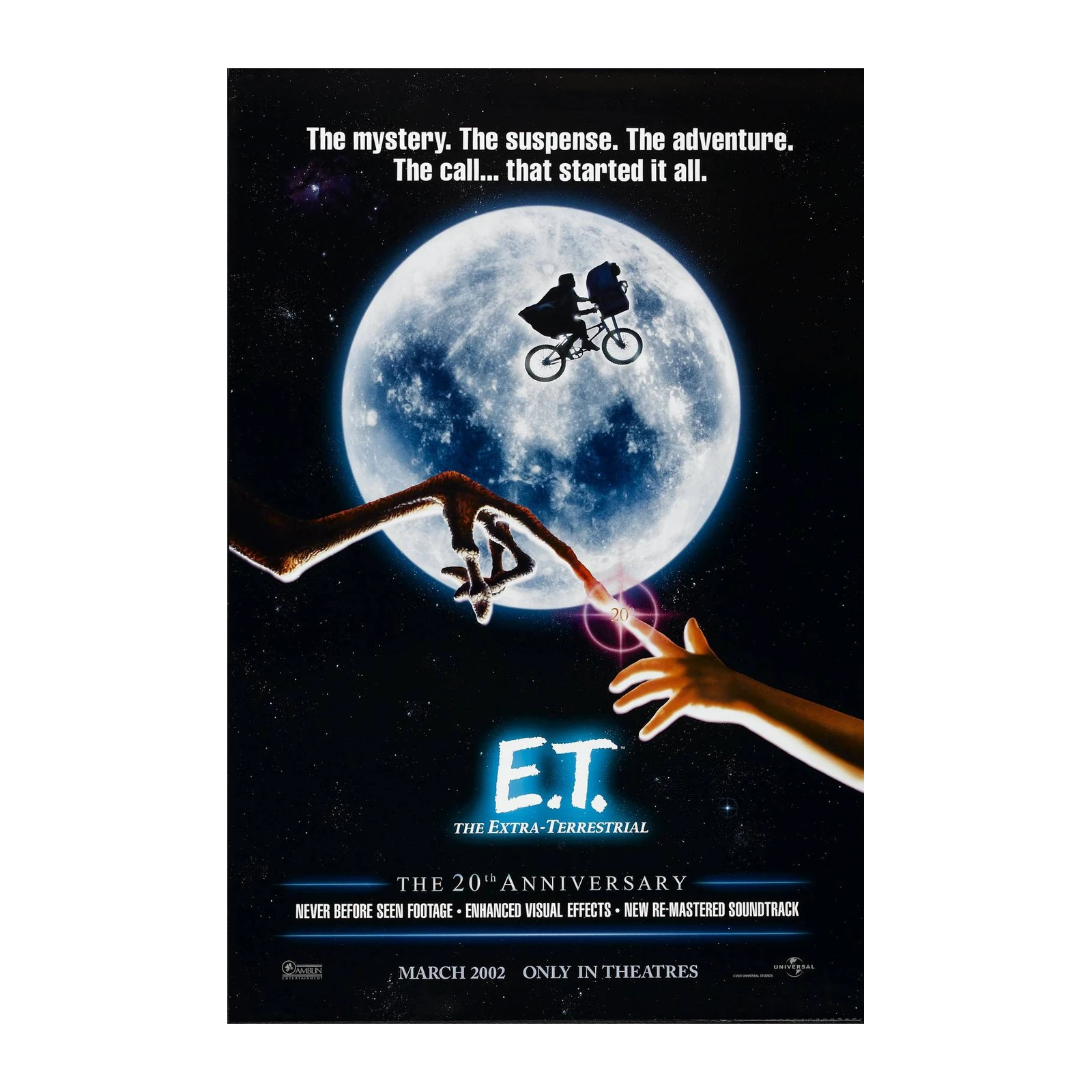 E.T. Iconic Bicycle Moon Wall Art