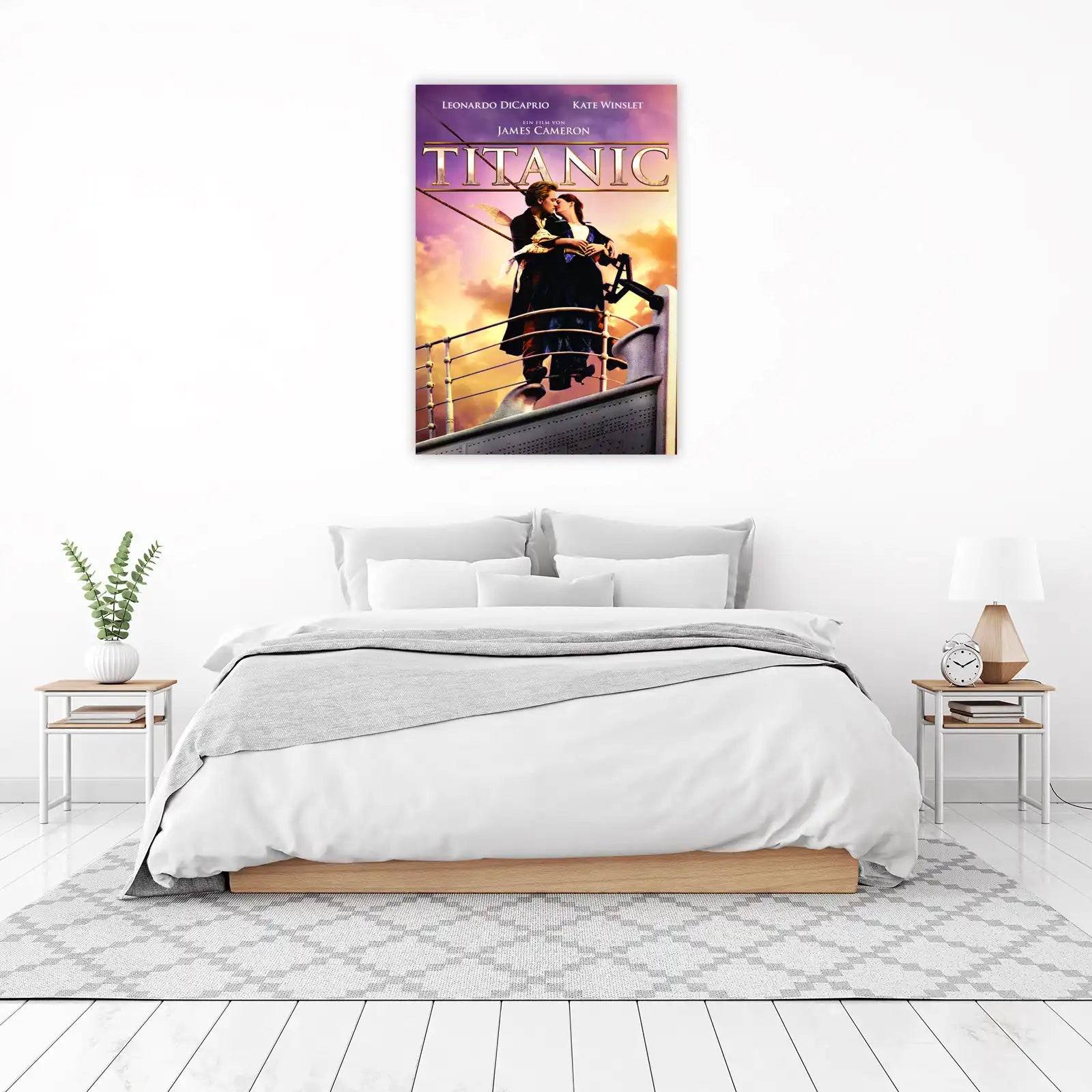 Iconic Titanic Romance Leonardo DiCaprio Kate Winslet Wall Art