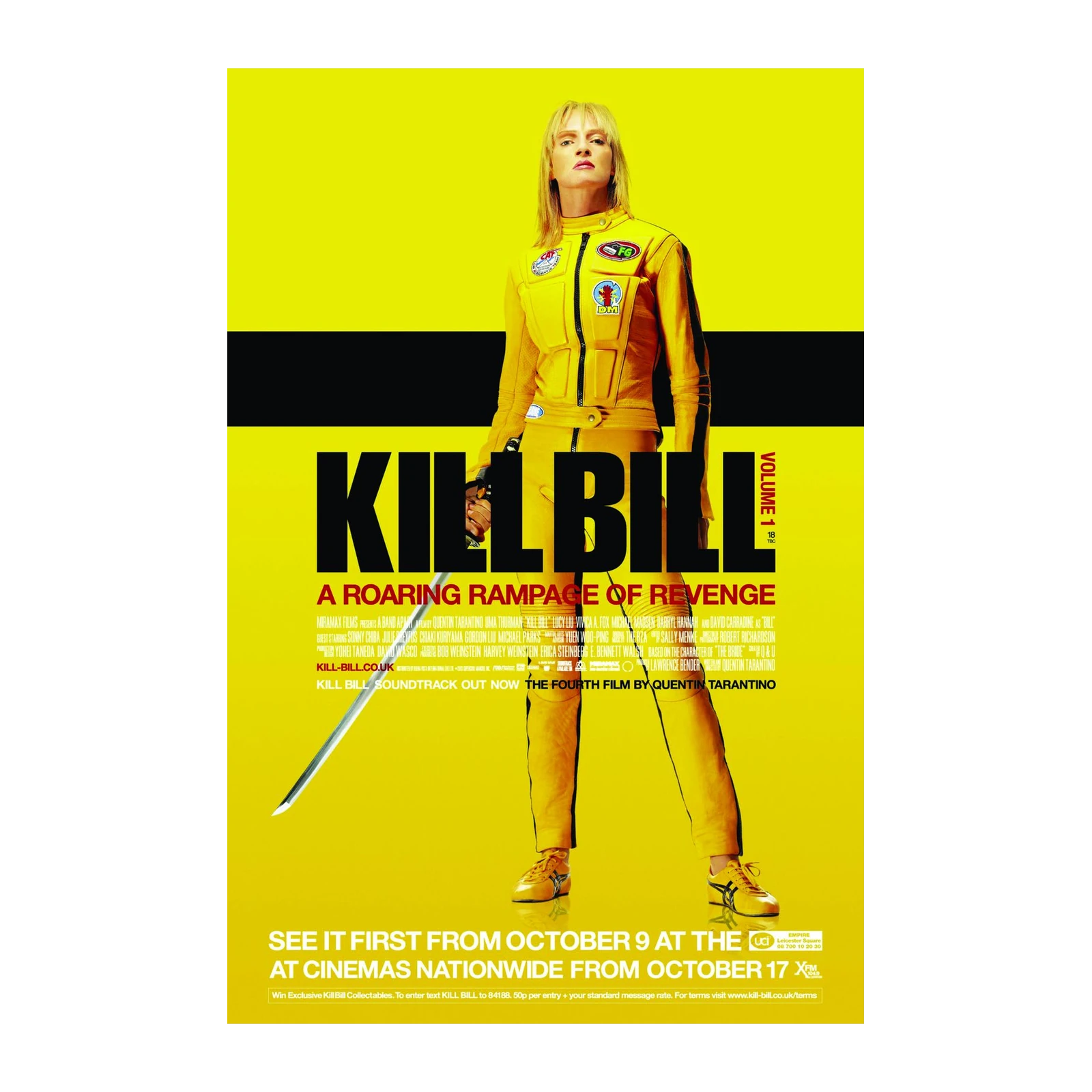 Kill Bill Vol. 1 Iconic Poster Wall Art