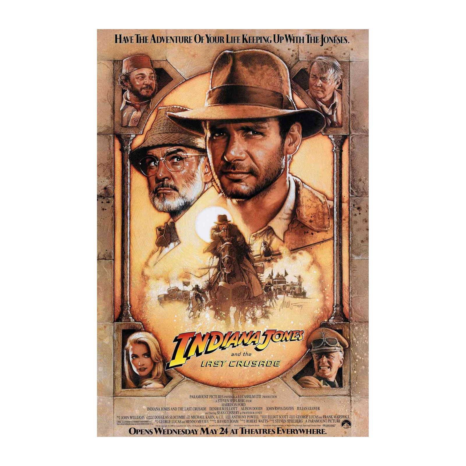 Indiana Jones Last Crusade Adventure Wall Art