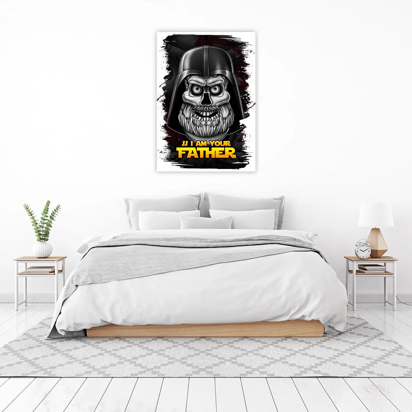 Spooky Father Skull Darth Vader Wall Art