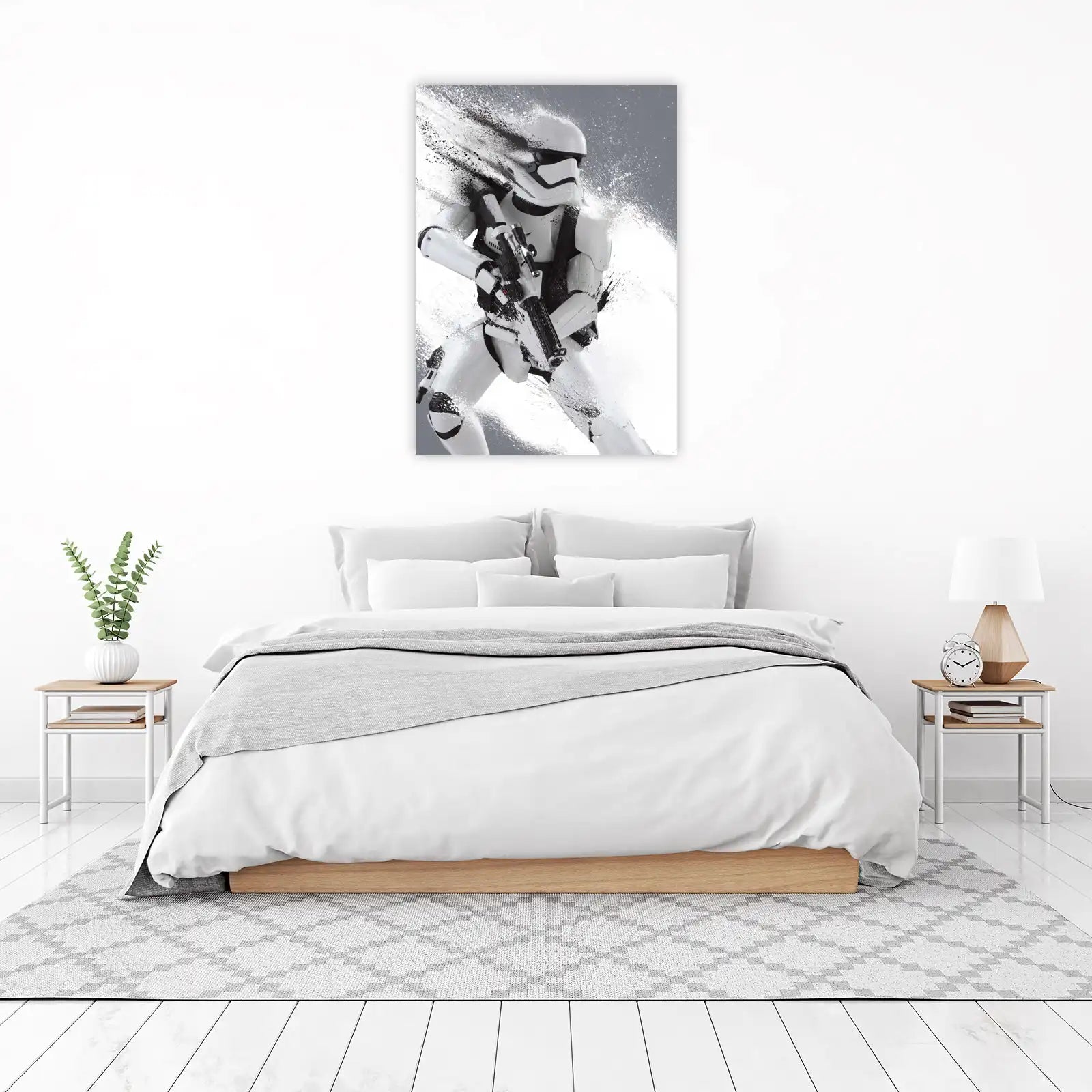 Dynamic Stormtrooper Splatter Art Wall Art