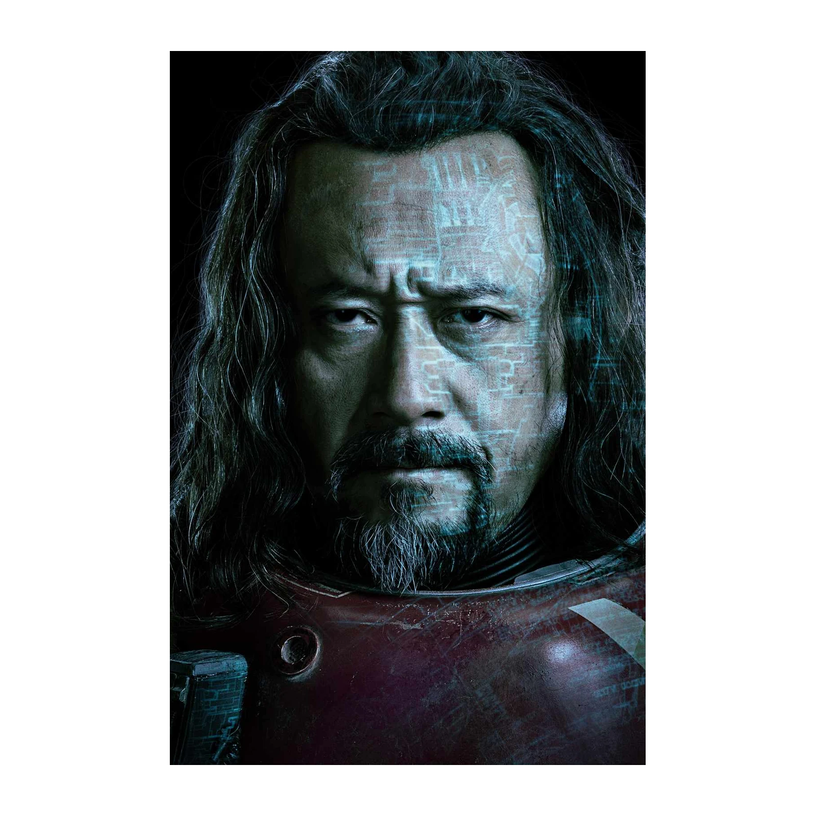 Intense Sci-Fi Portrait "Neo-Warrior" Wall Art