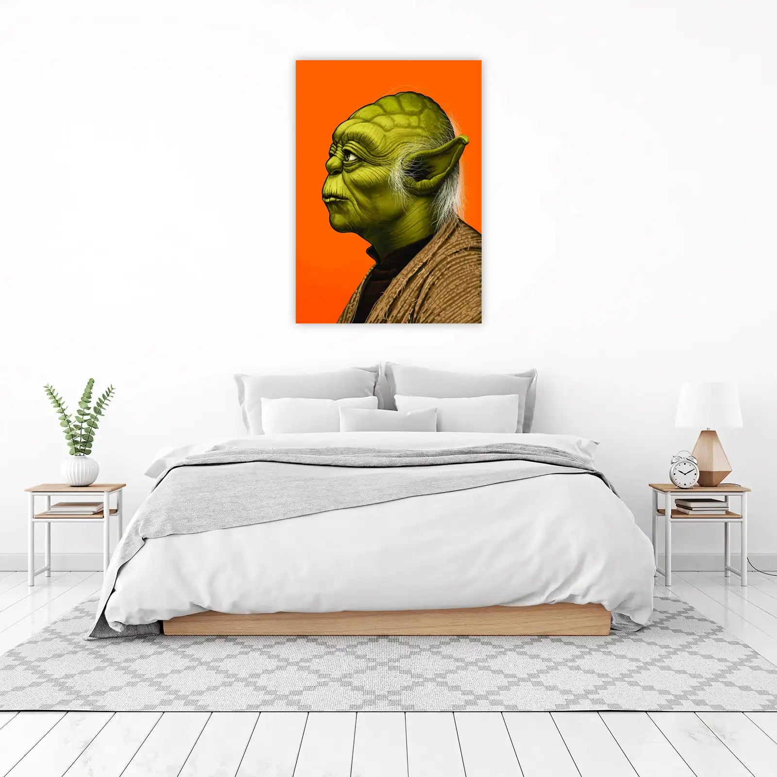 Wise Yoda Portrait Star Wars Wall Art