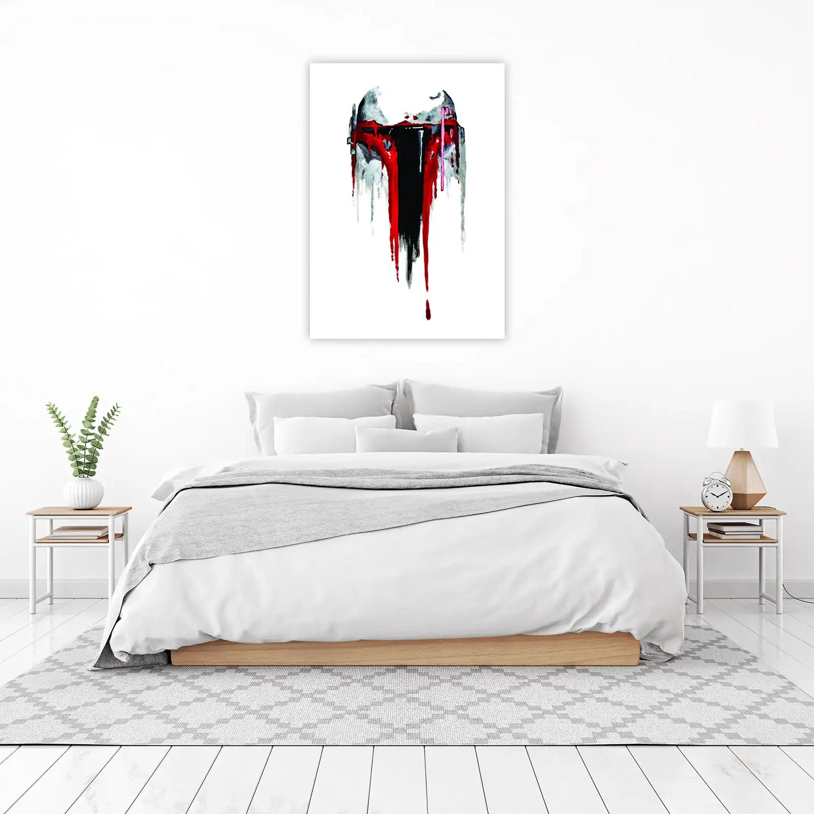 Abstract Drip Helmet Wall Art