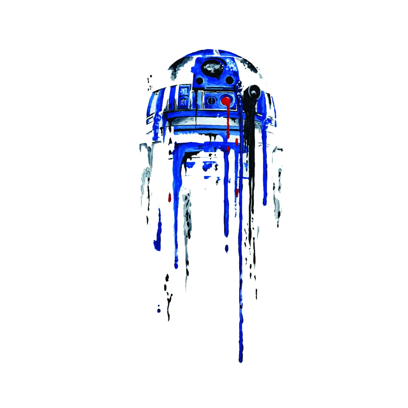 Dripping R2-D2 Pop Art Wall Art