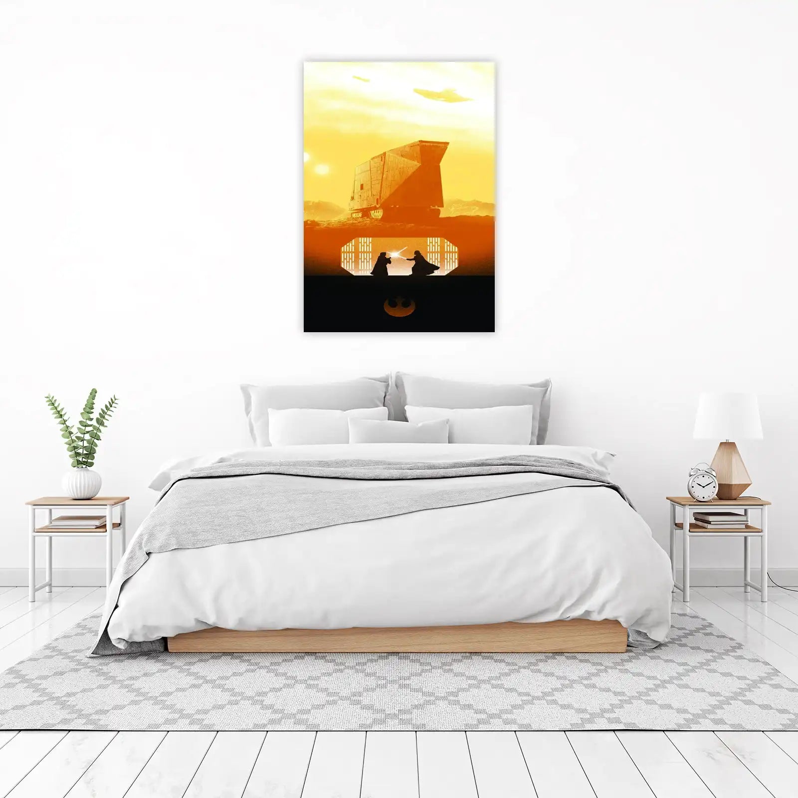Epic Sci-Fi Duel Star Wars Wall Art