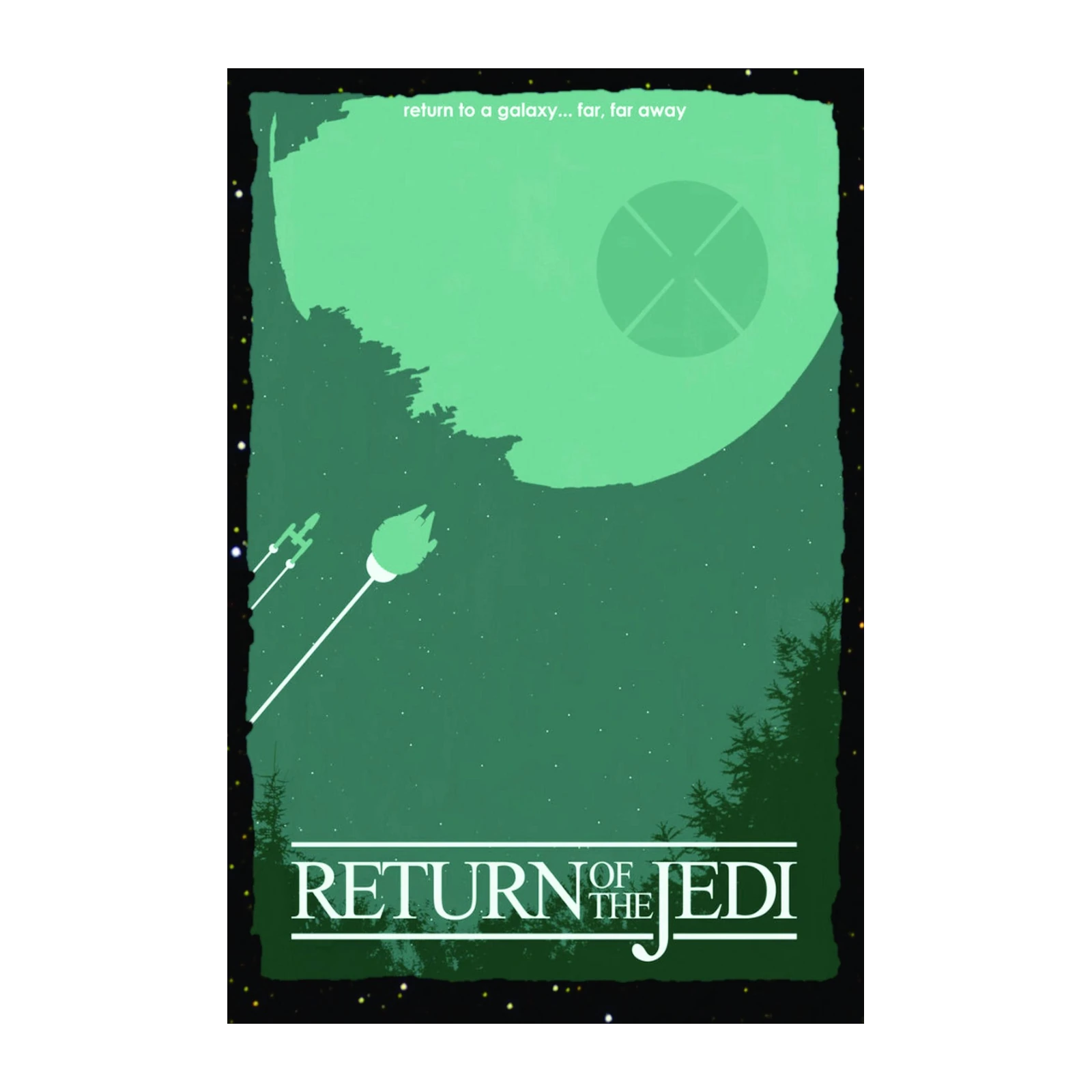Return of the Jedi Minimalist Movie Wall Art