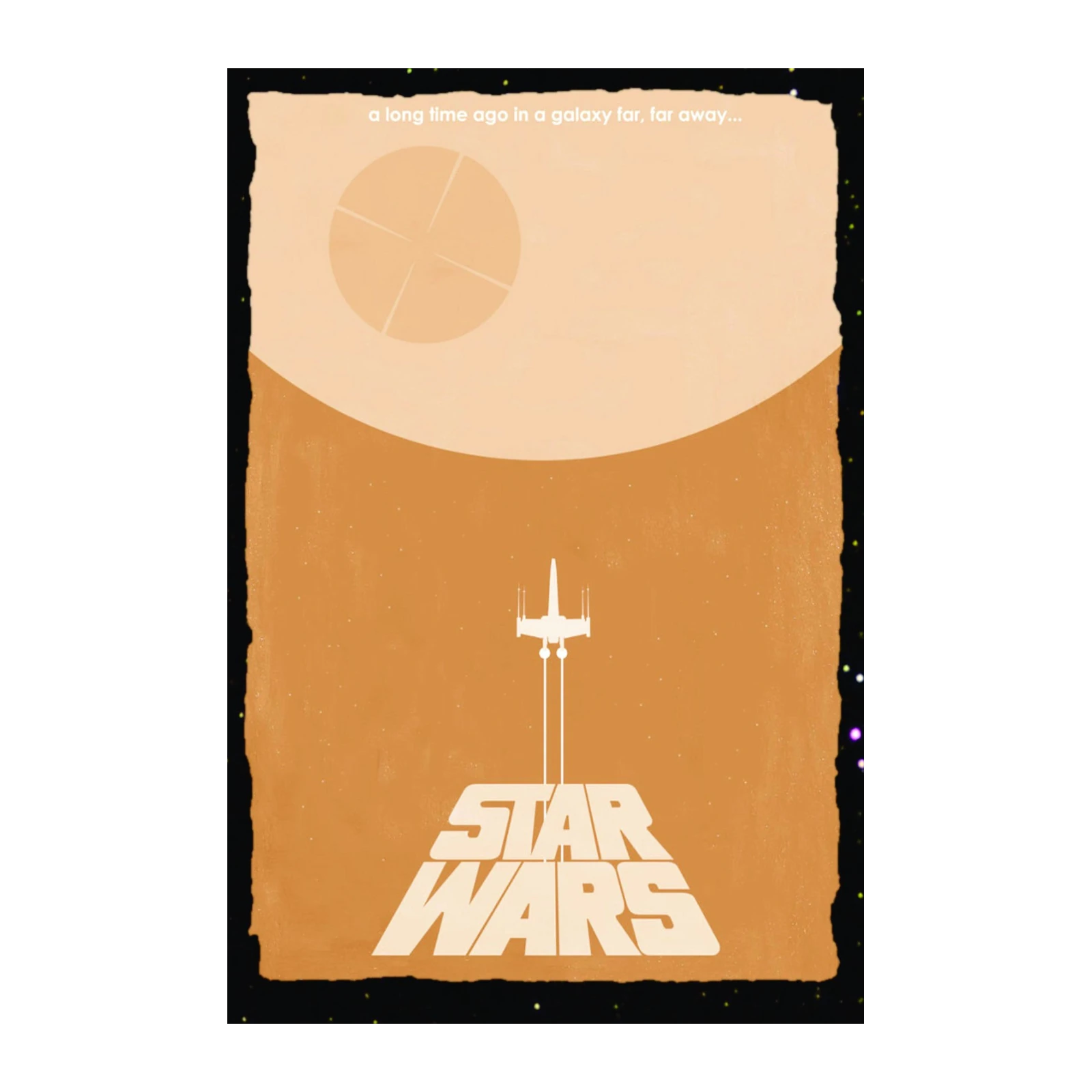 Star Wars X-Wing Desert Landscape Wall Art