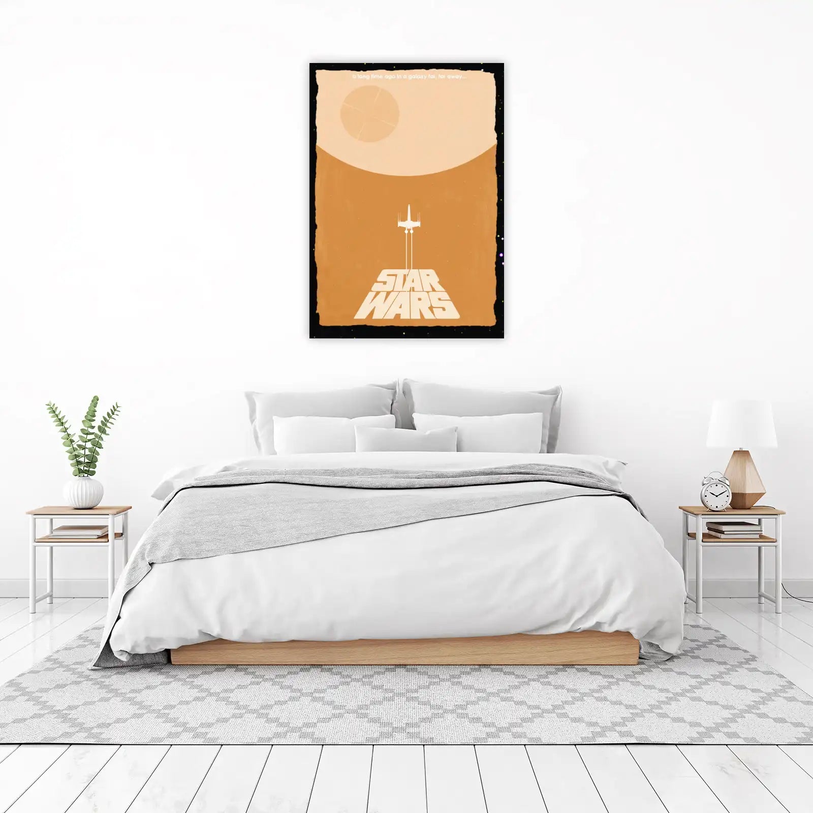 Star Wars X-Wing Desert Landscape Wall Art