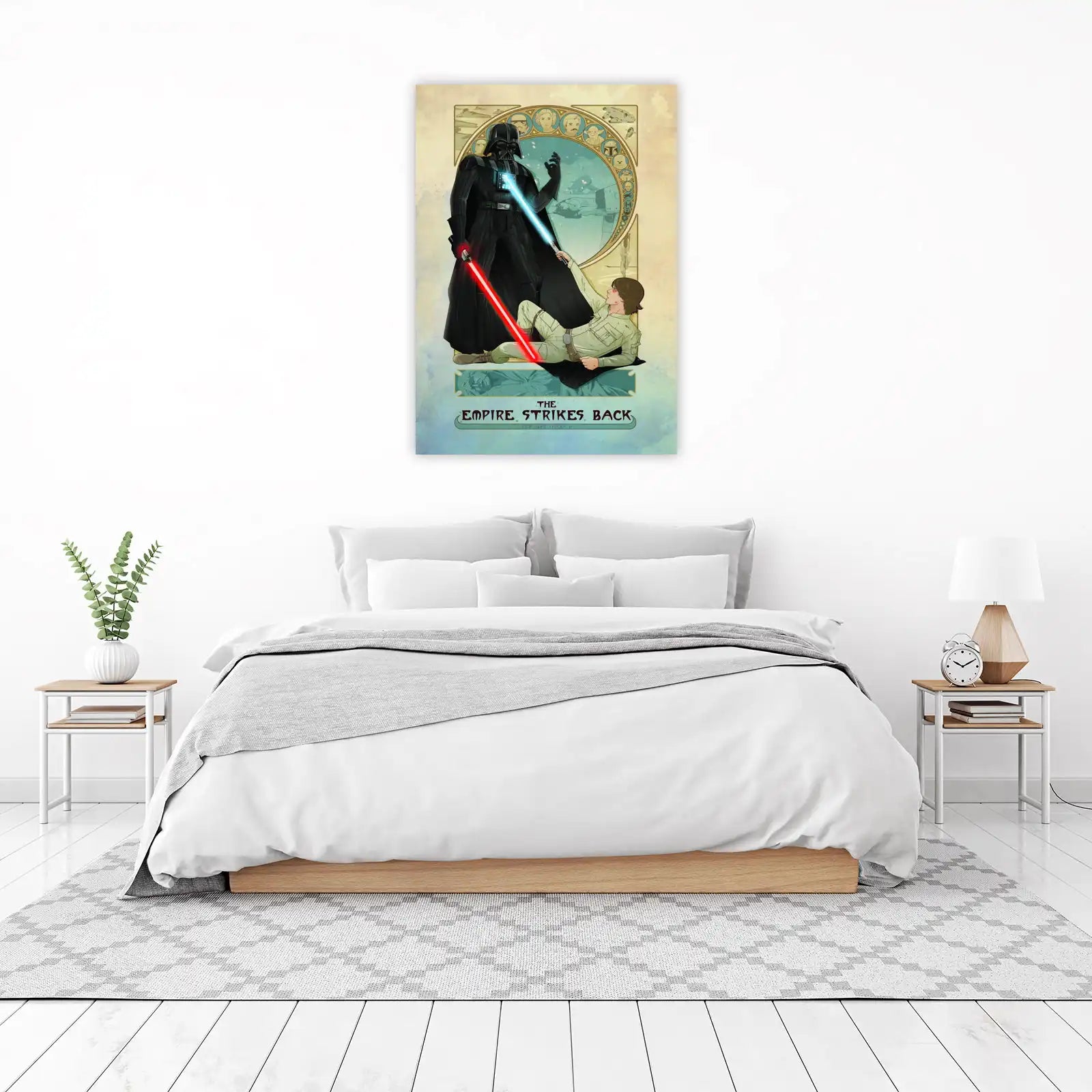 Empire Strikes Back Darth Vader Luke Skywalker Wall Art