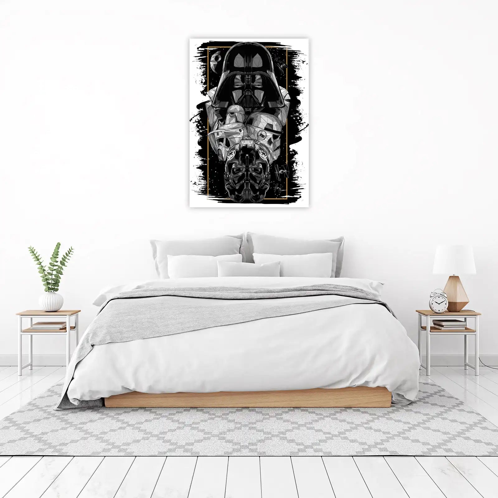Galactic Empire Helmets Geometric Wall Art