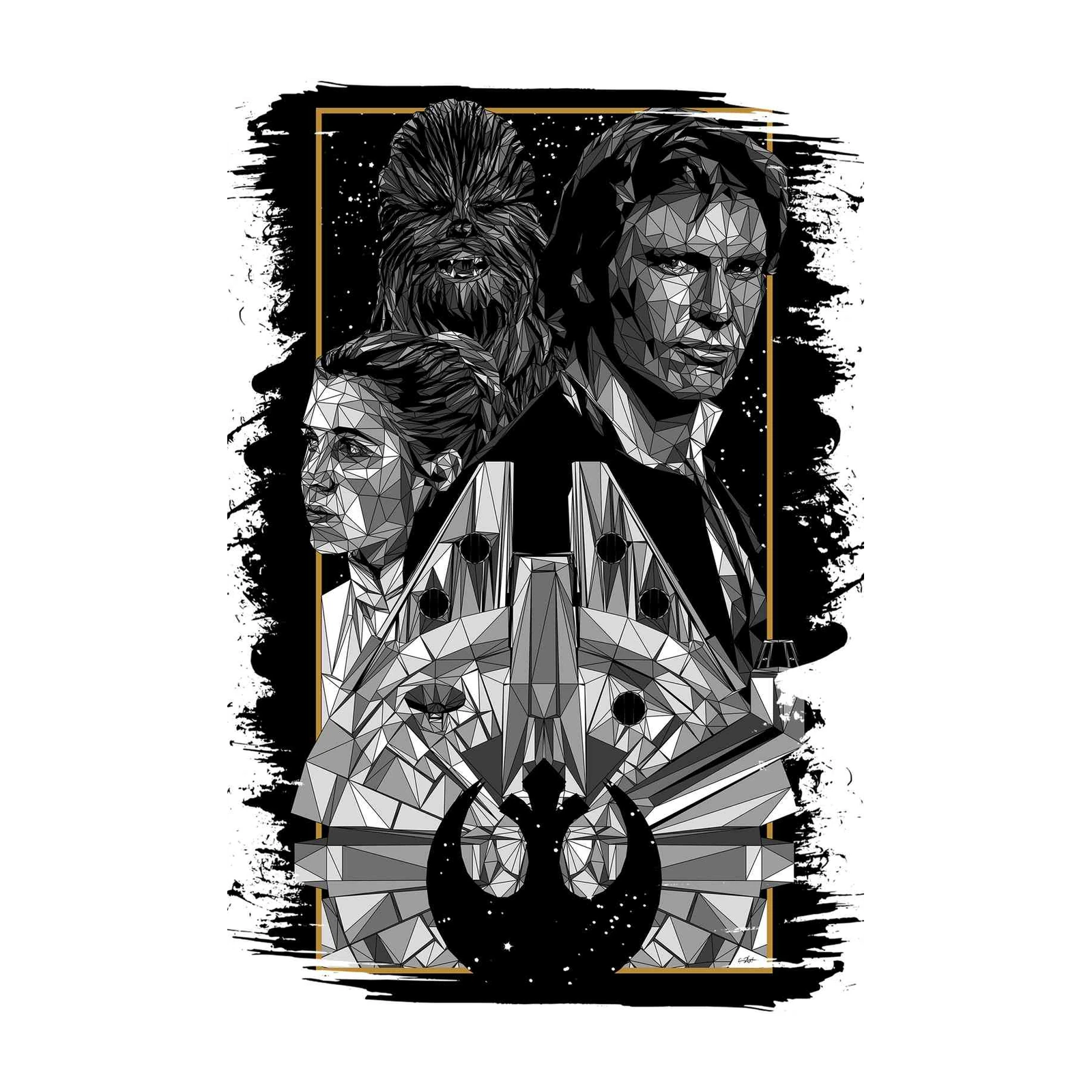 Star Wars Heroes Geometric Wall Art