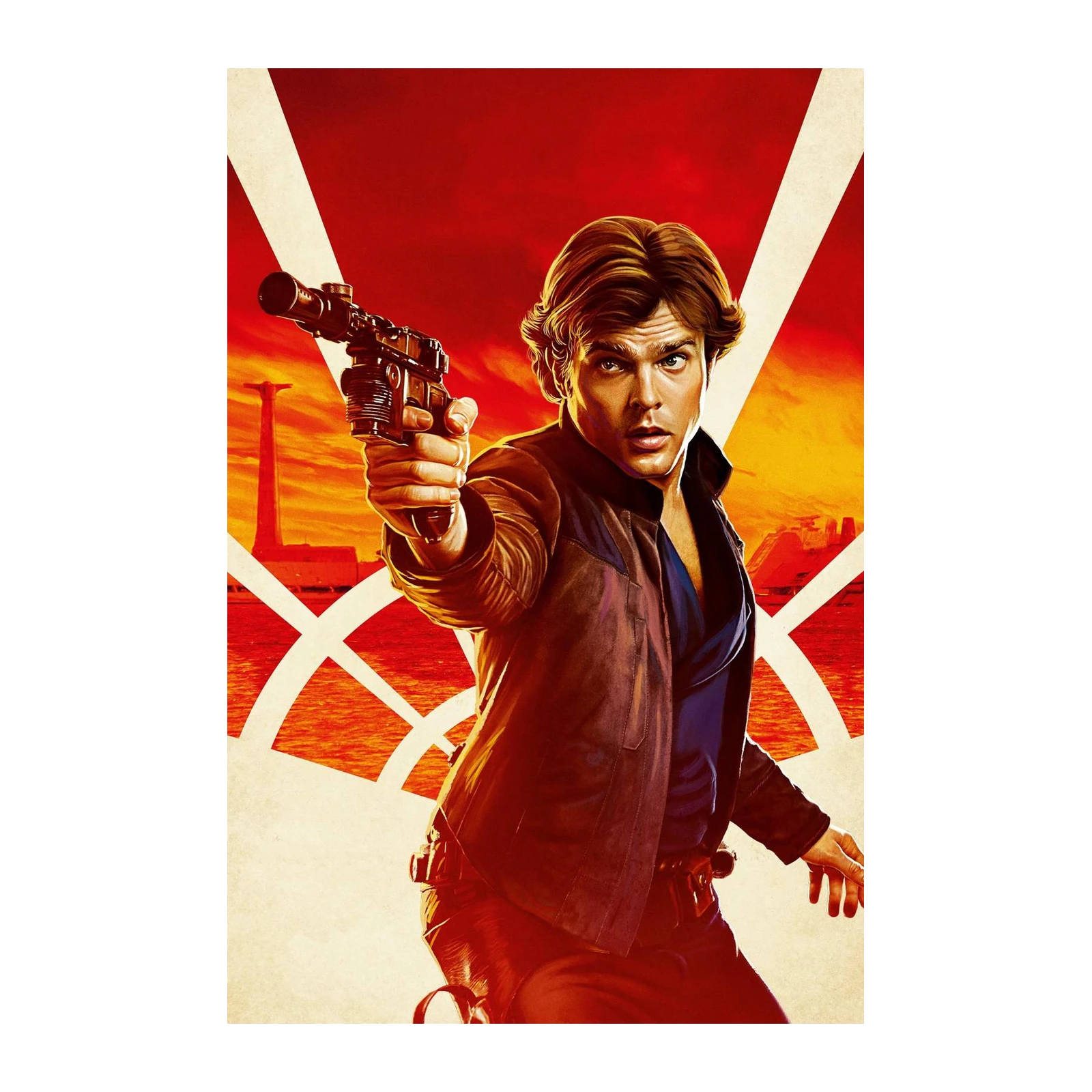 Han Solo Retro Movie Poster Wall Art