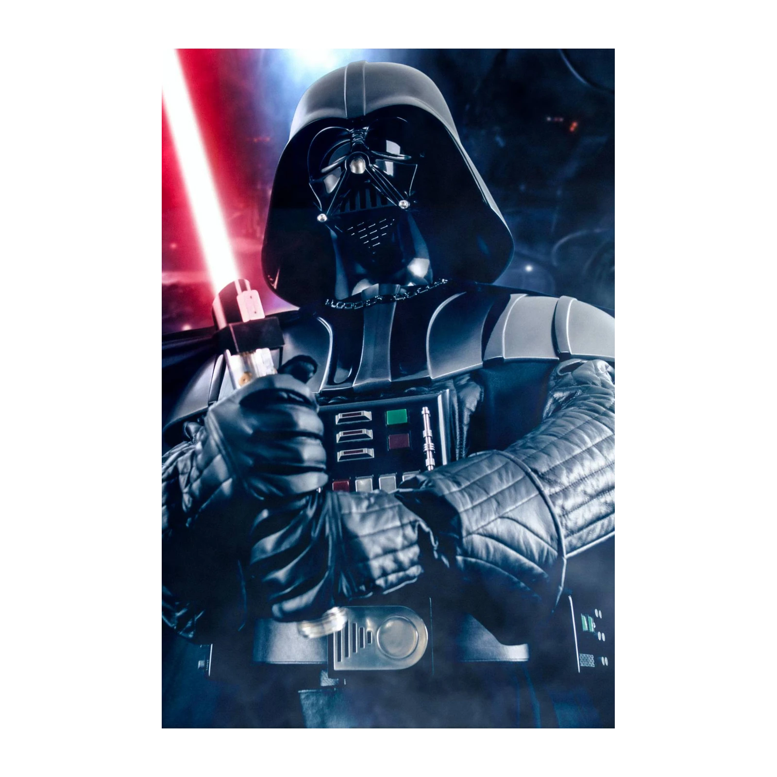 Epic Darth Vader Red Lightsaber Wall Art