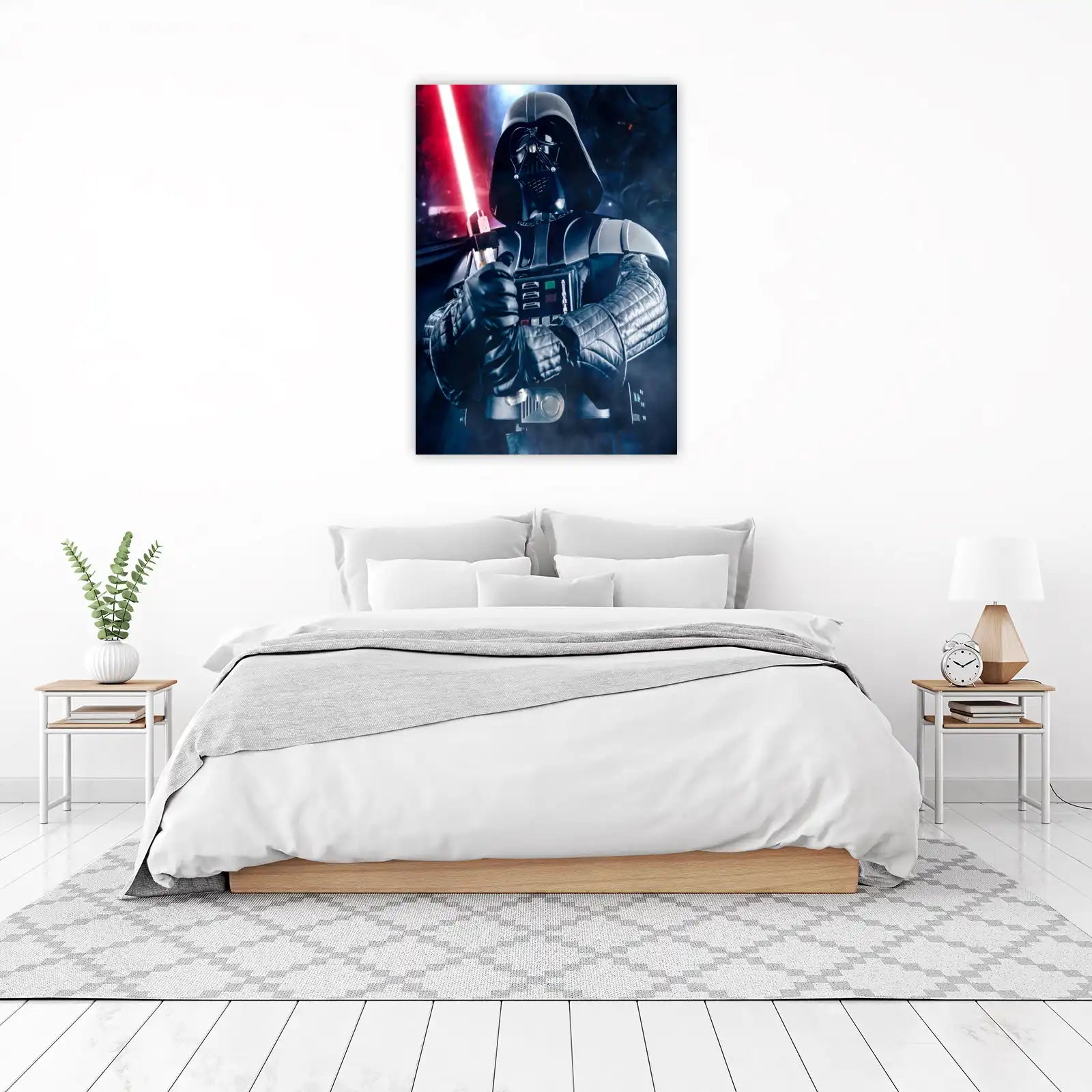 Epic Darth Vader Red Lightsaber Wall Art
